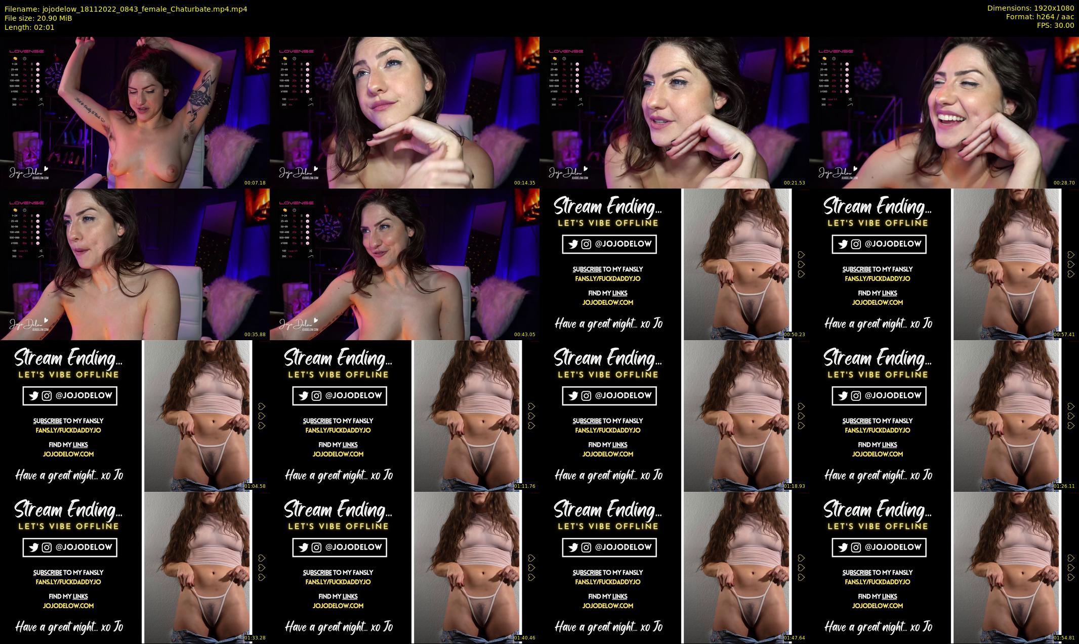 jojodelow — 3 minute Chaturbate female cam show recording, 1080p, Nov 18, 2022