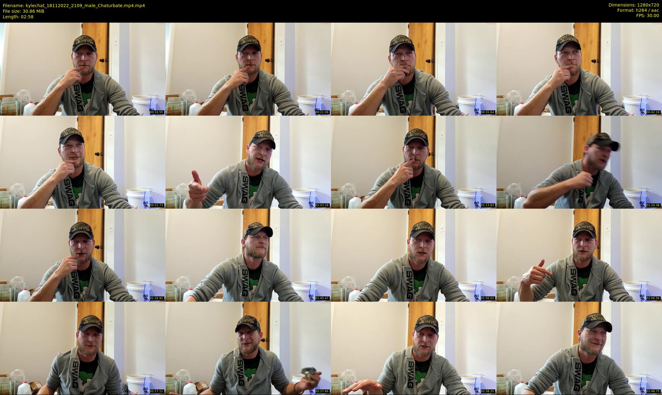 kylechat — 3 minute Chaturbate male cam show recording, 720p, Nov 18, 2022