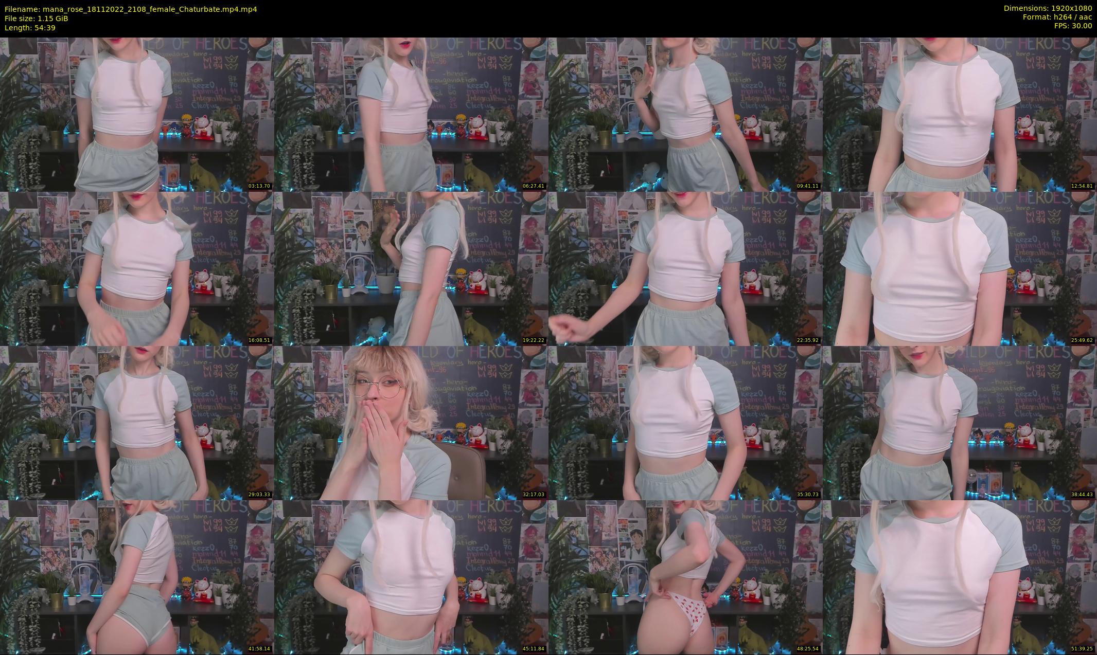 mana_rose — 55 minute Chaturbate female cam show recording, 1080p, Nov 18, 2022