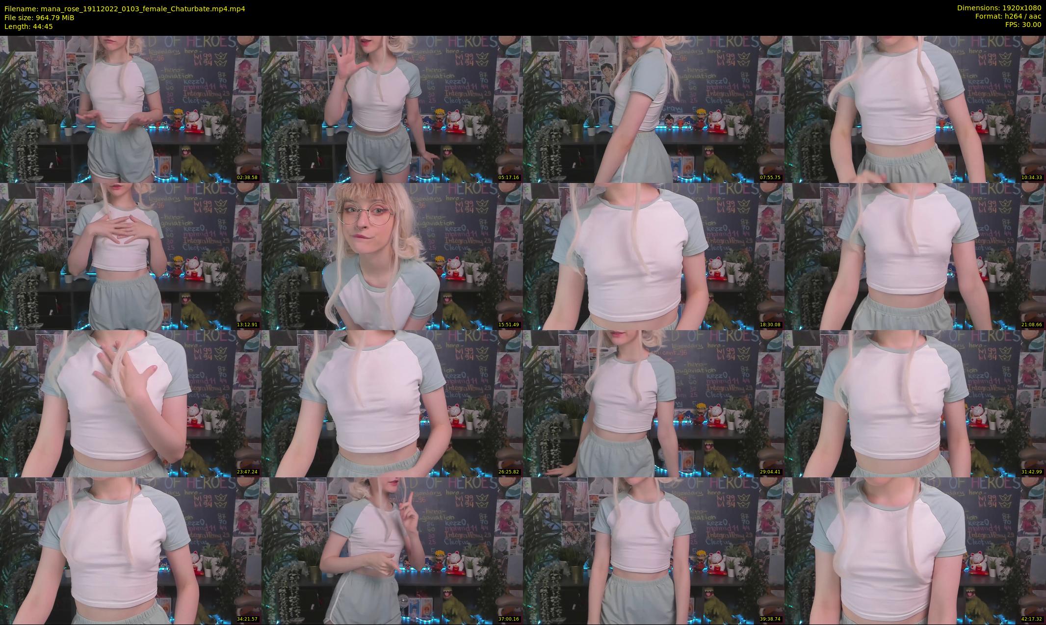 mana_rose — 45 minute Chaturbate female cam show recording, 1080p, Nov 19, 2022