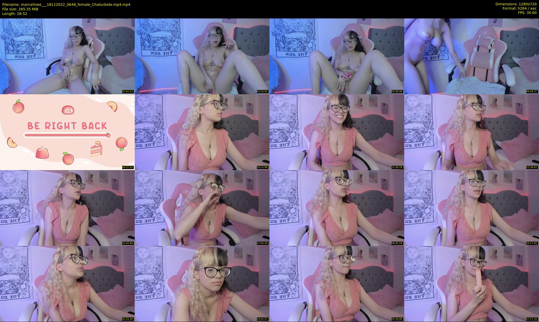 marcelinee__ — 29 minute Chaturbate female cam show recording, 720p, Nov 18, 2022
