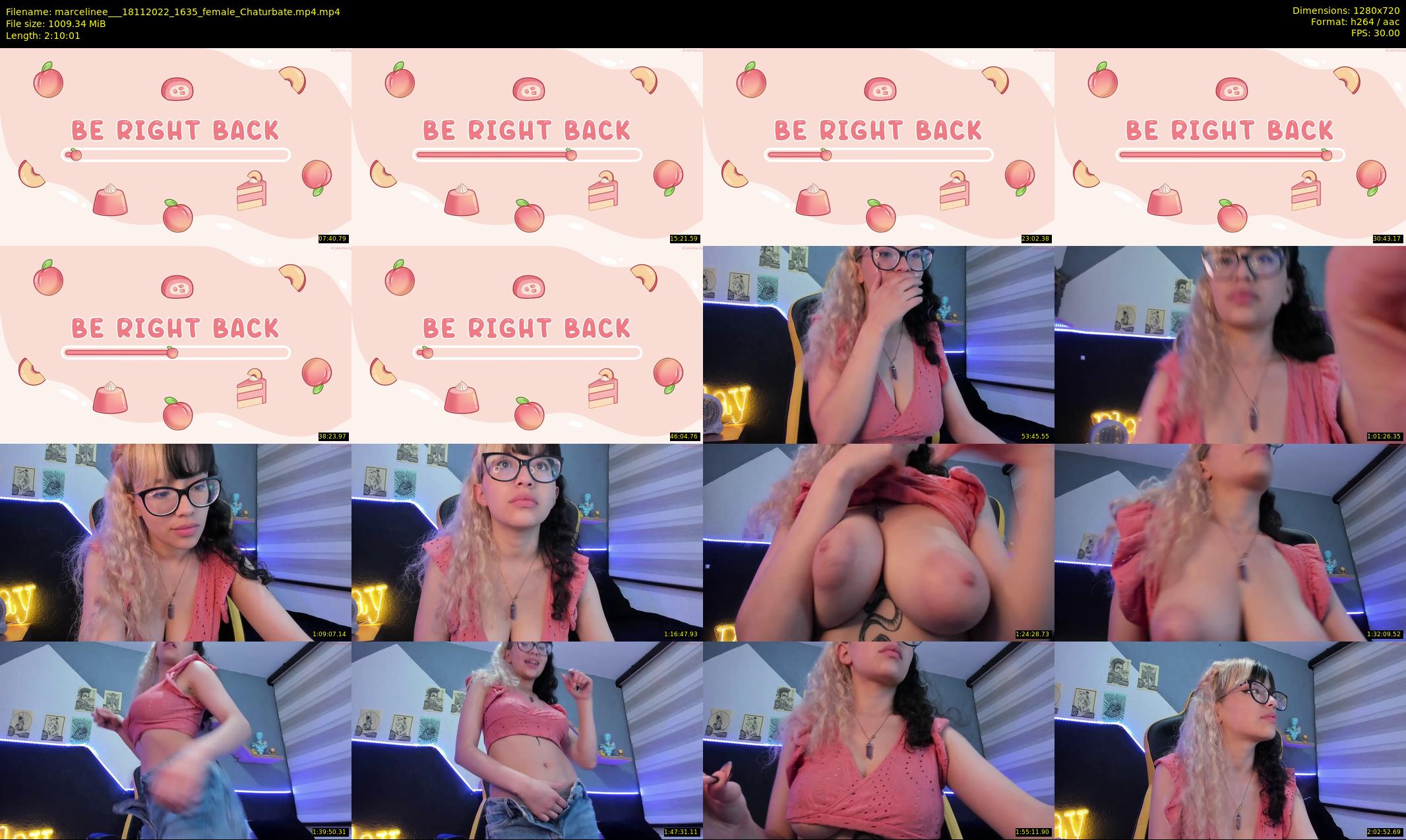 marcelinee__ — 131 minute Chaturbate female cam show recording, 720p, Nov 18, 2022