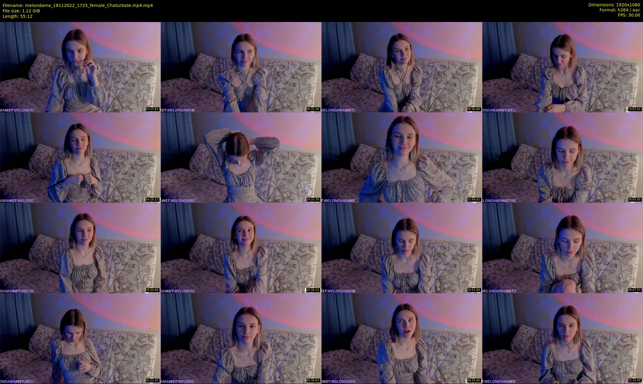 melondama — 56 minute Chaturbate female cam show recording, 1080p, Nov 18, 2022