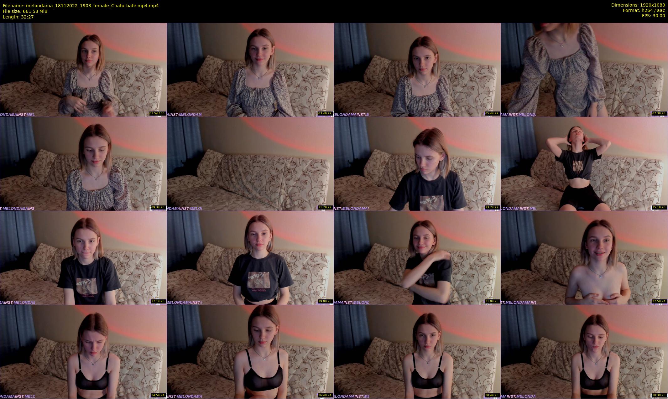 melondama — 33 minute Chaturbate female cam show recording, 1080p, Nov 18, 2022