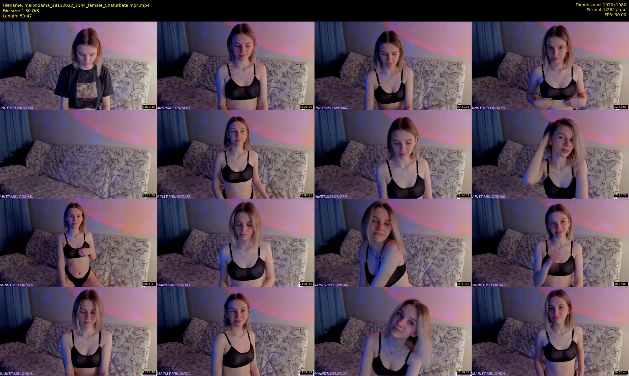 melondama — 54 minute Chaturbate female cam show recording, 1080p, Nov 18, 2022