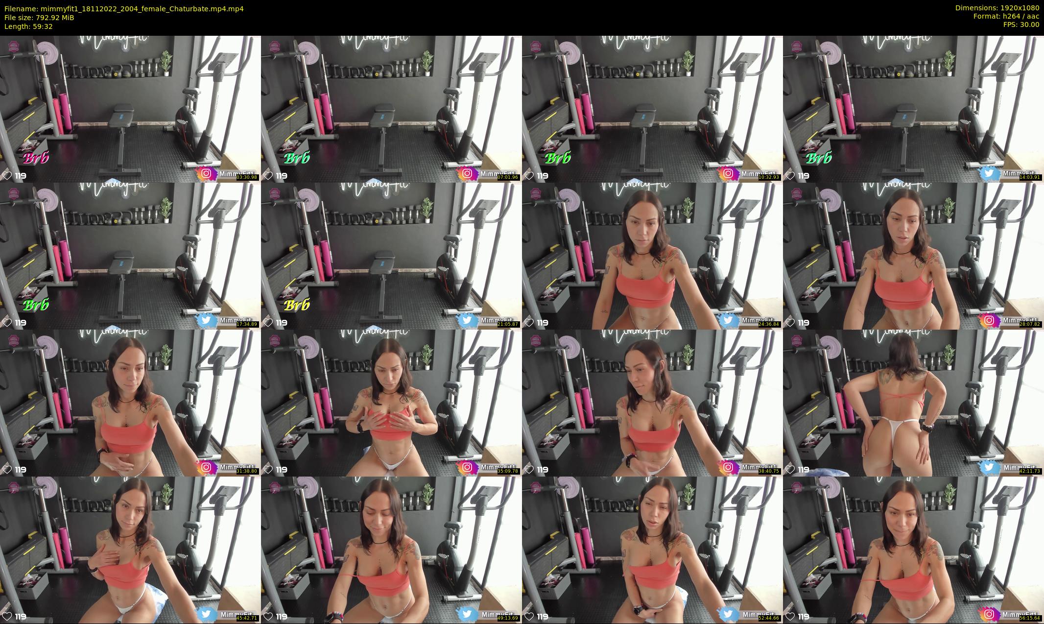 mimmyfit1 — 60 minute Chaturbate female cam show recording, 1080p, Nov 18, 2022