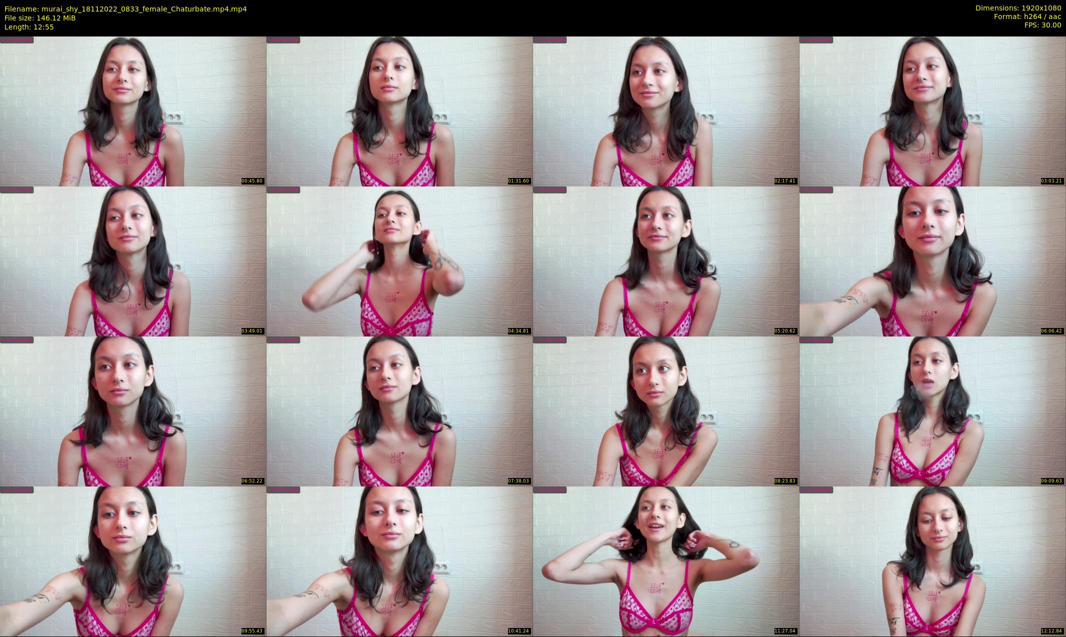 murai_shy — 13 minute Chaturbate female cam show recording, 1080p, Nov 18, 2022