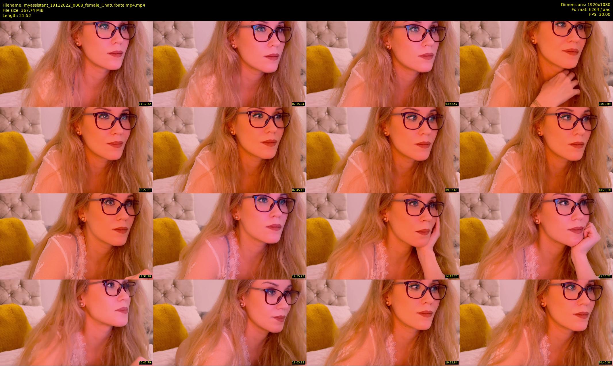 myassistant — 22 minute Chaturbate female cam show recording, 1080p, Nov 19, 2022