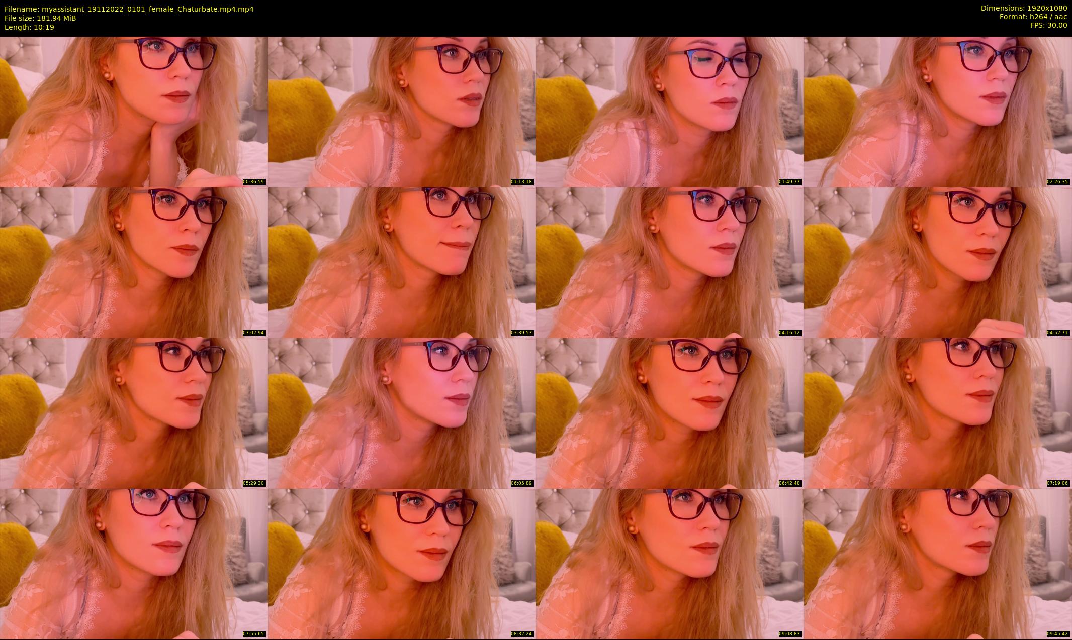 myassistant — 11 minute Chaturbate female cam show recording, 1080p, Nov 19, 2022