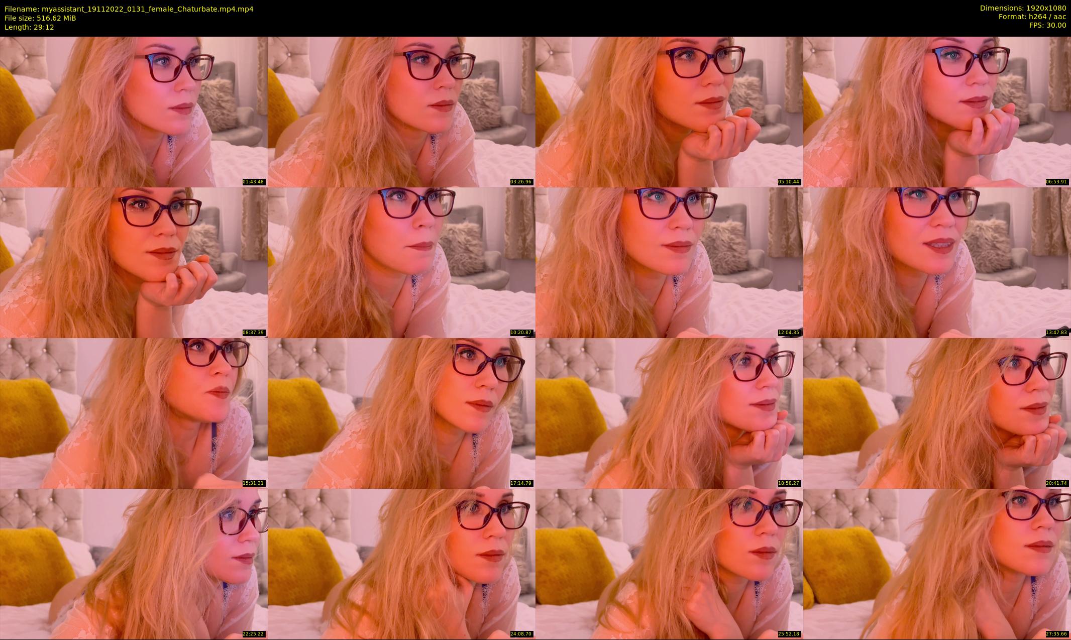 myassistant — 30 minute Chaturbate female cam show recording, 1080p, Nov 19, 2022