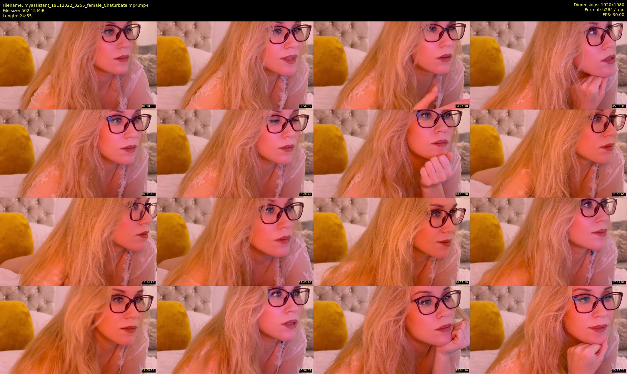 myassistant — 25 minute Chaturbate female cam show recording, 1080p, Nov 19, 2022