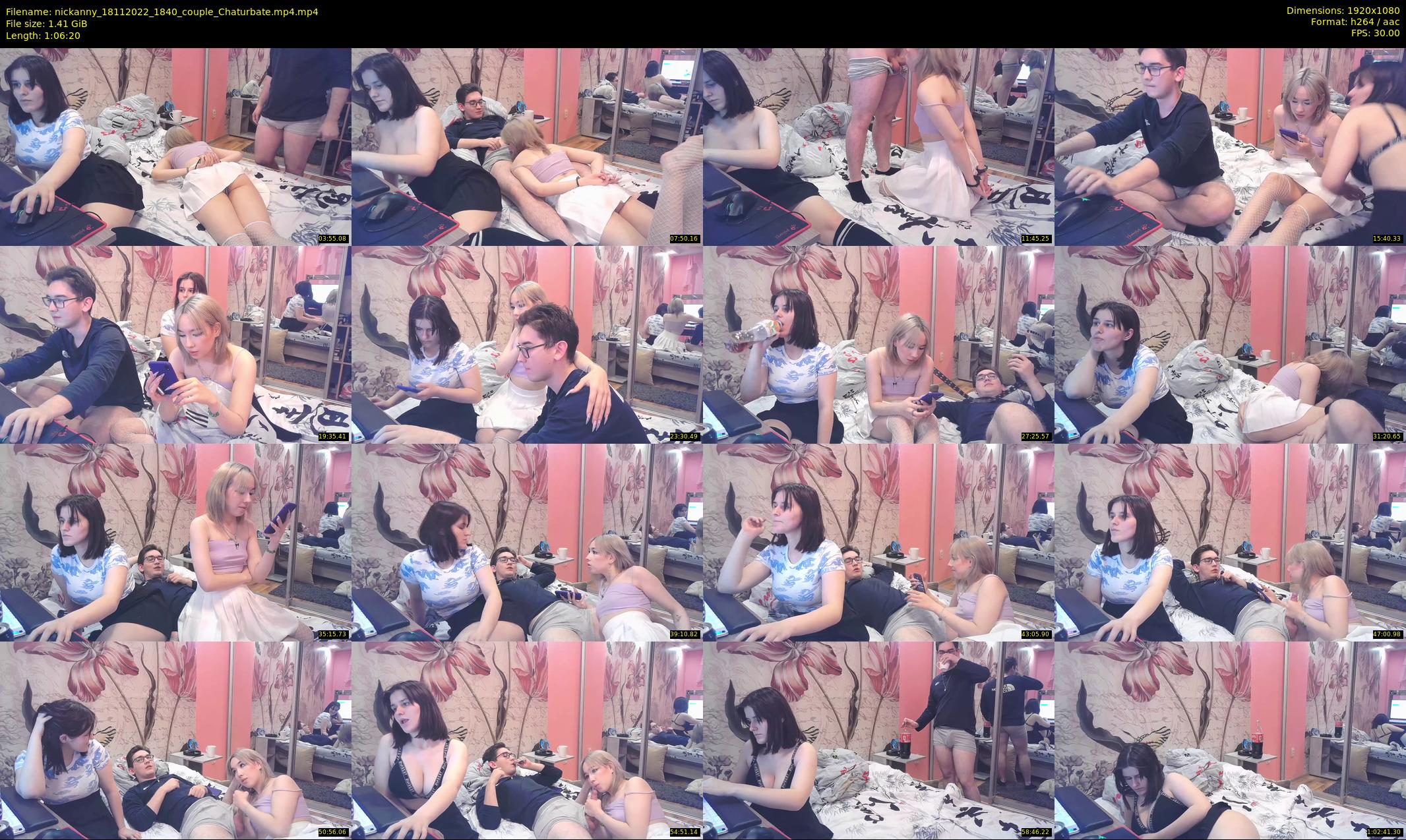 nickanny — 67 minute Chaturbate couple cam show recording, 1080p, Nov 18, 2022