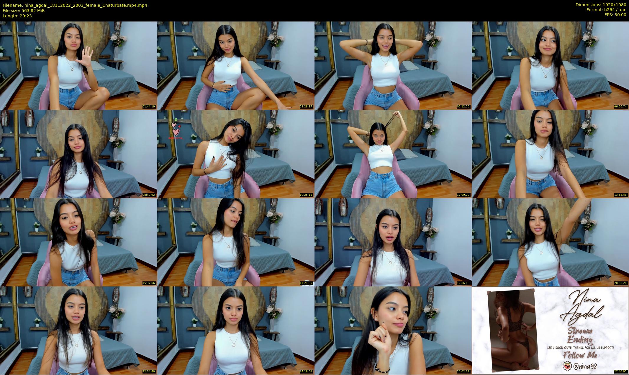 nina_agdal — 30 minute Chaturbate female cam show recording, 1080p, Nov 18, 2022
