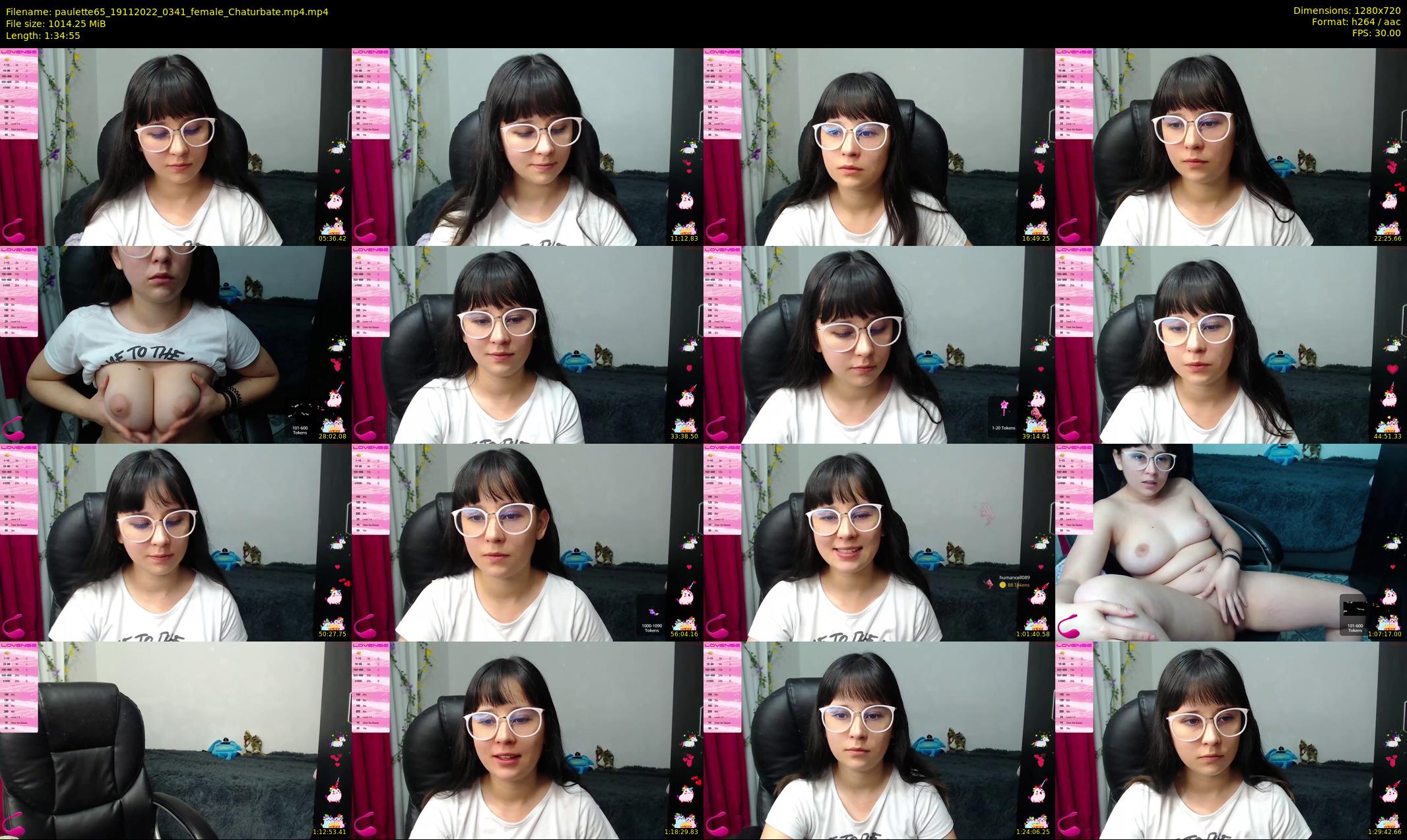 paulette65 — 95 minute Chaturbate female cam show recording, 720p, Nov 19, 2022