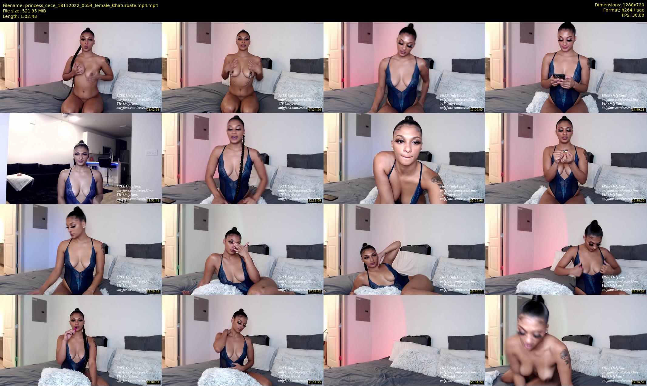 princess_cece — 63 minute Chaturbate female cam show recording, 720p, Nov 18, 2022
