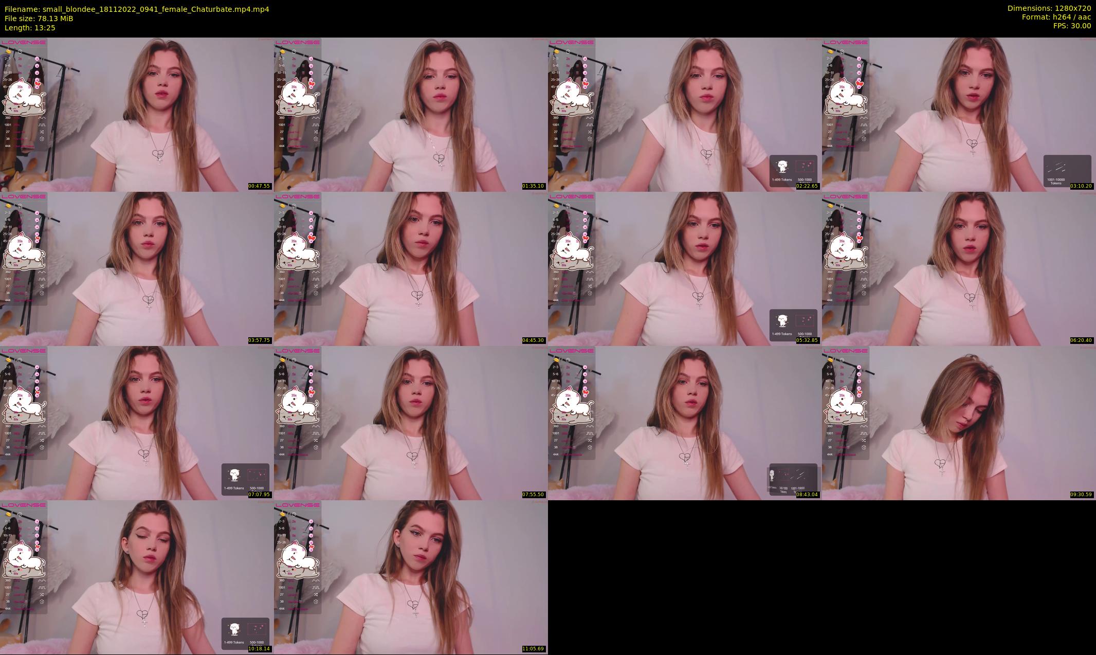 small_blondee — 14 minute Chaturbate female cam show recording, 720p, Nov 18, 2022