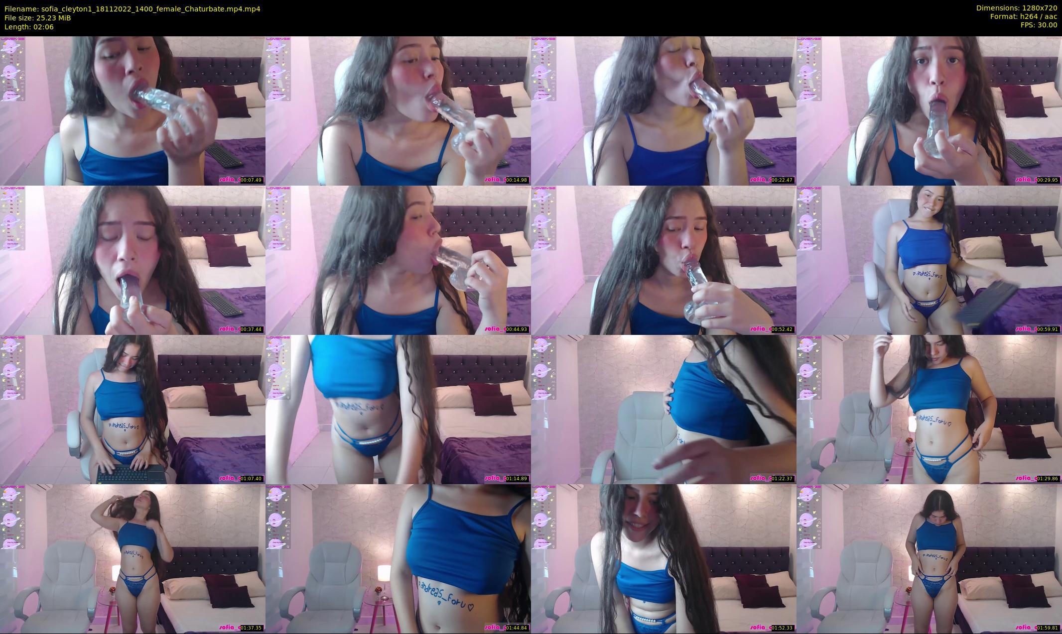 sofia_cleyton1 — 3 minute Chaturbate female cam show recording, 720p, Nov 18, 2022