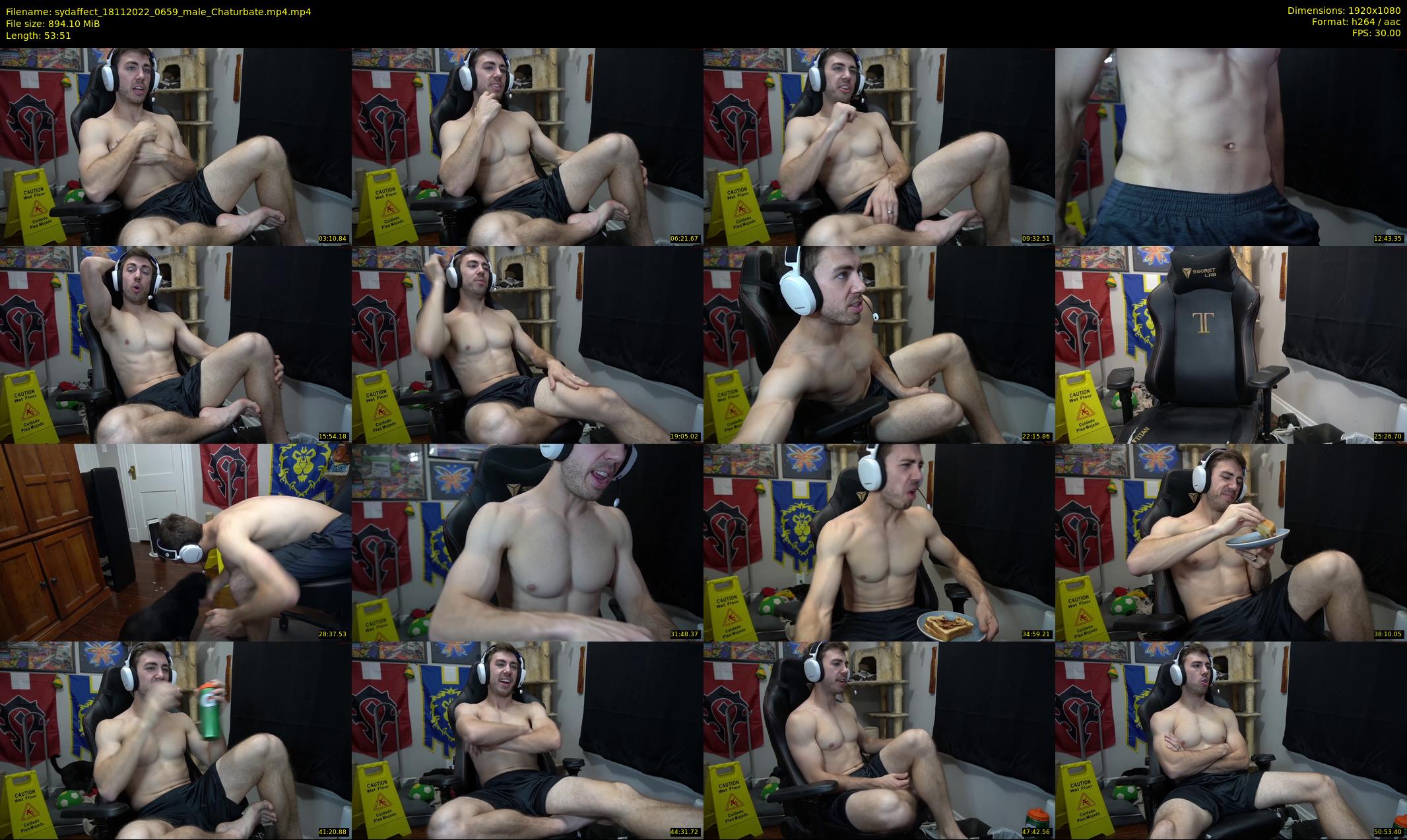 sydaffect — 54 minute Chaturbate male cam show recording, 1080p, Nov 18, 2022