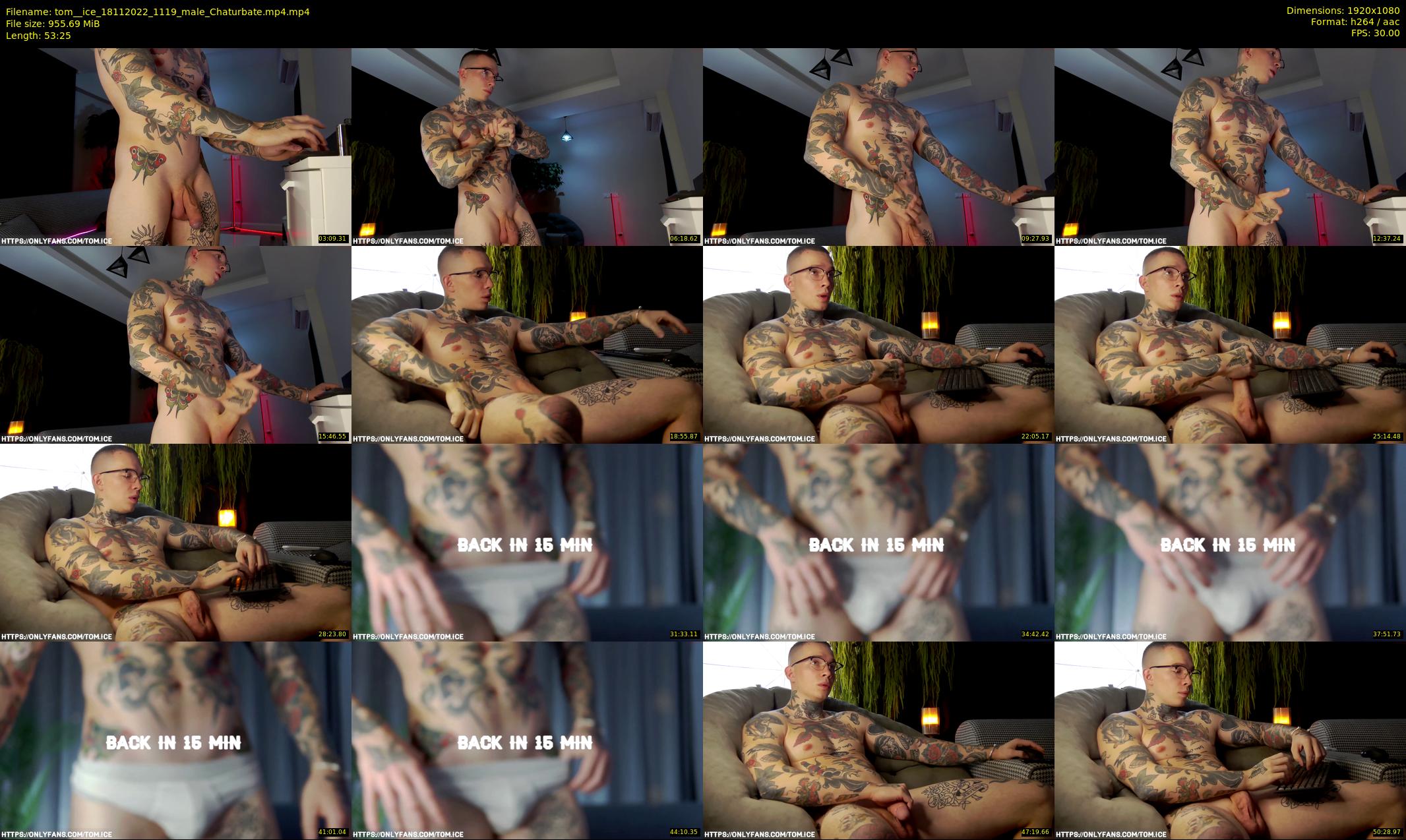 tom__ice — 54 minute Chaturbate male cam show recording, 1080p, Nov 18, 2022