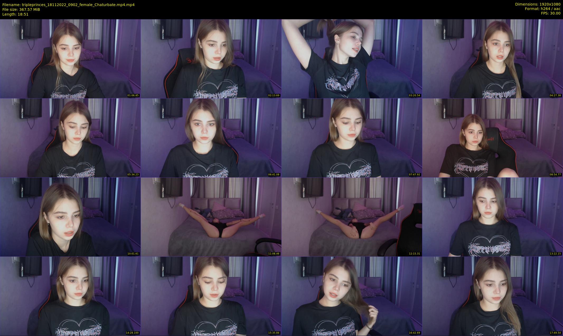 tripleprinces — 19 minute Chaturbate female cam show recording, 1080p, Nov 18, 2022