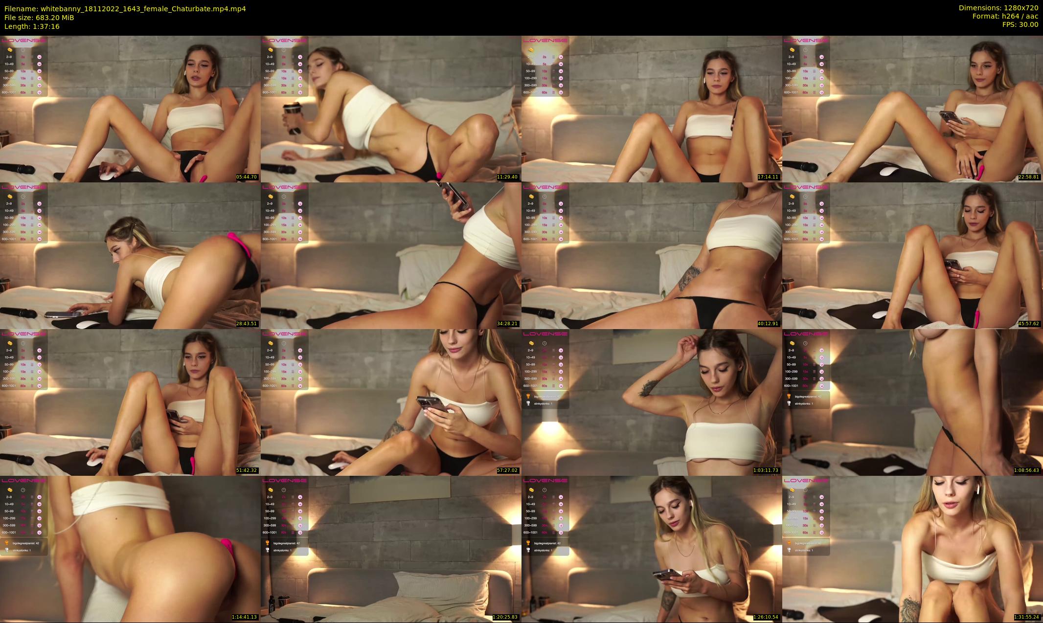 whitebanny — 98 minute Chaturbate couple cam show recording, 720p, Nov 18, 2022
