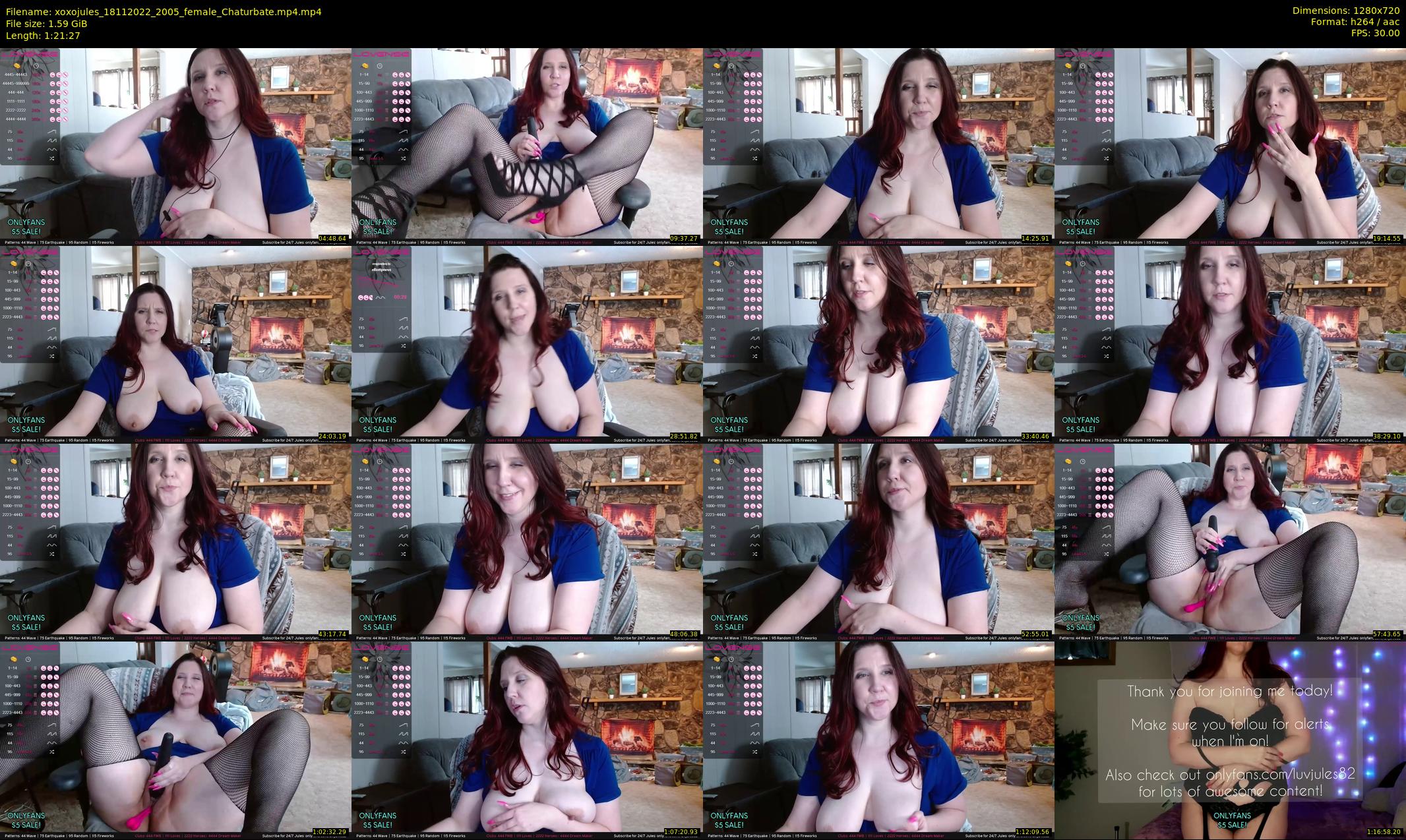 xoxojules — 82 minute Chaturbate female cam show recording, 720p, Nov 18, 2022