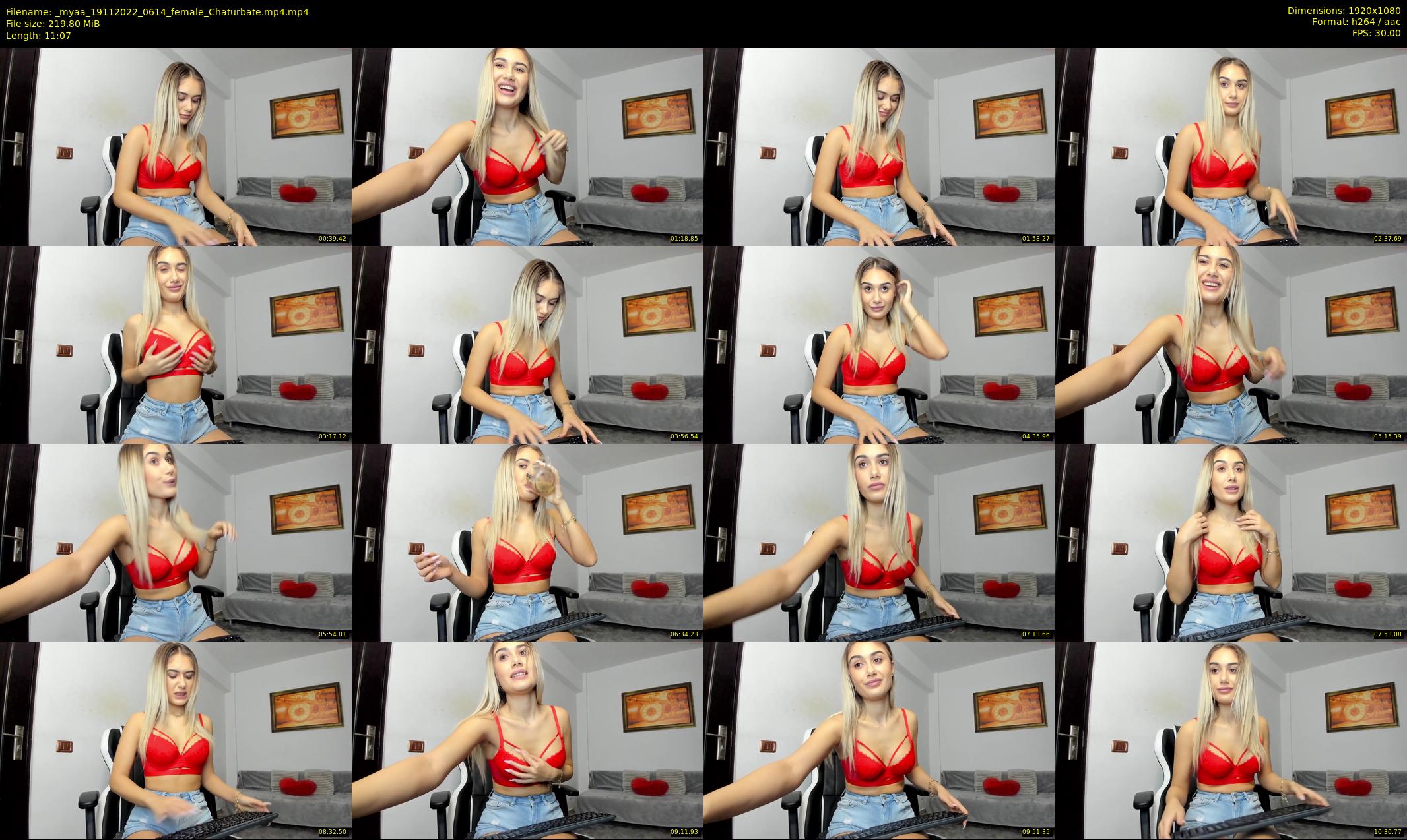 _myaa — 12 minute Chaturbate female cam show recording, 1080p, Nov 19, 2022