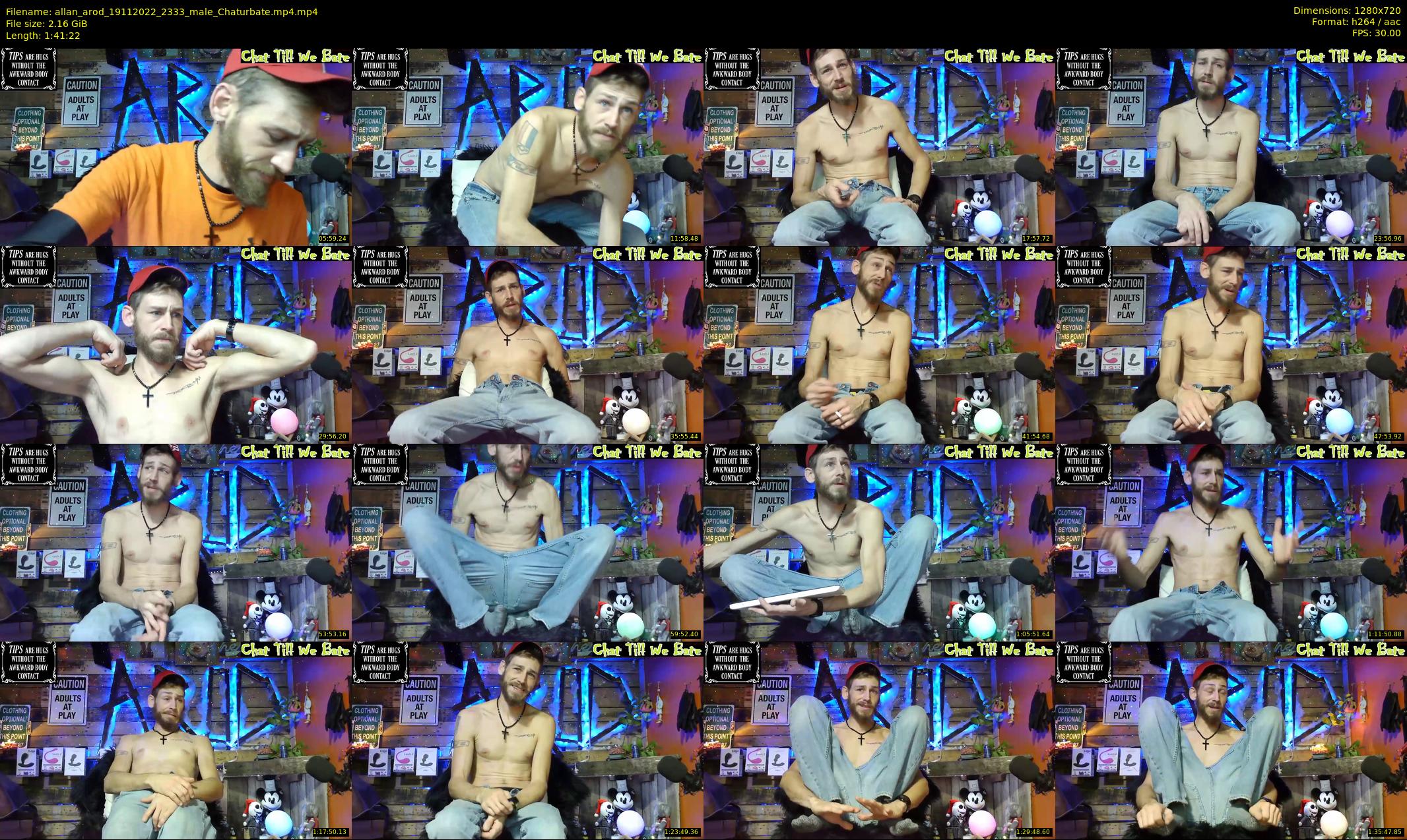 allan_arod — 102 minute Chaturbate male cam show recording, 720p, Nov 19, 2022