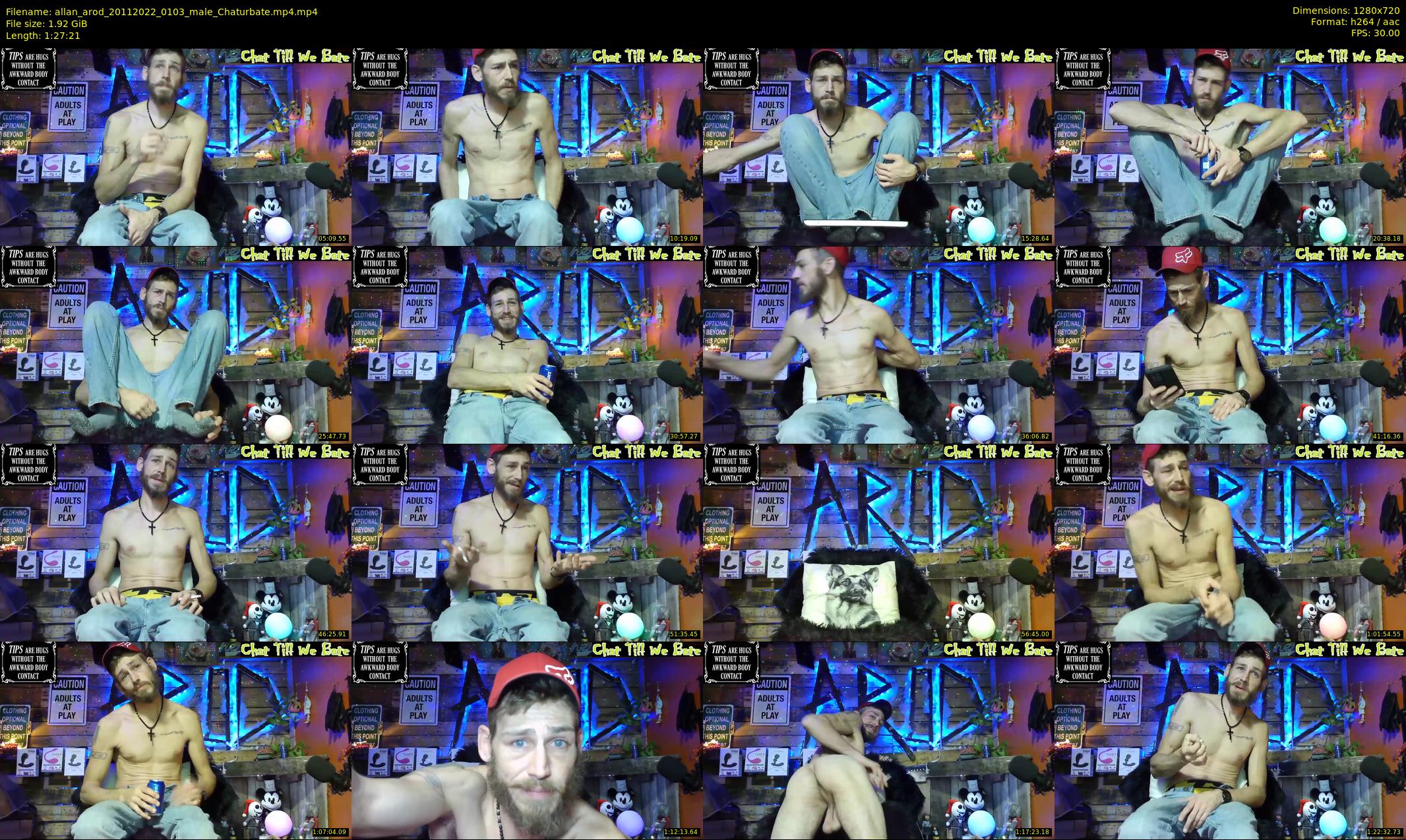 allan_arod — 88 minute Chaturbate male cam show recording, 720p, Nov 20, 2022