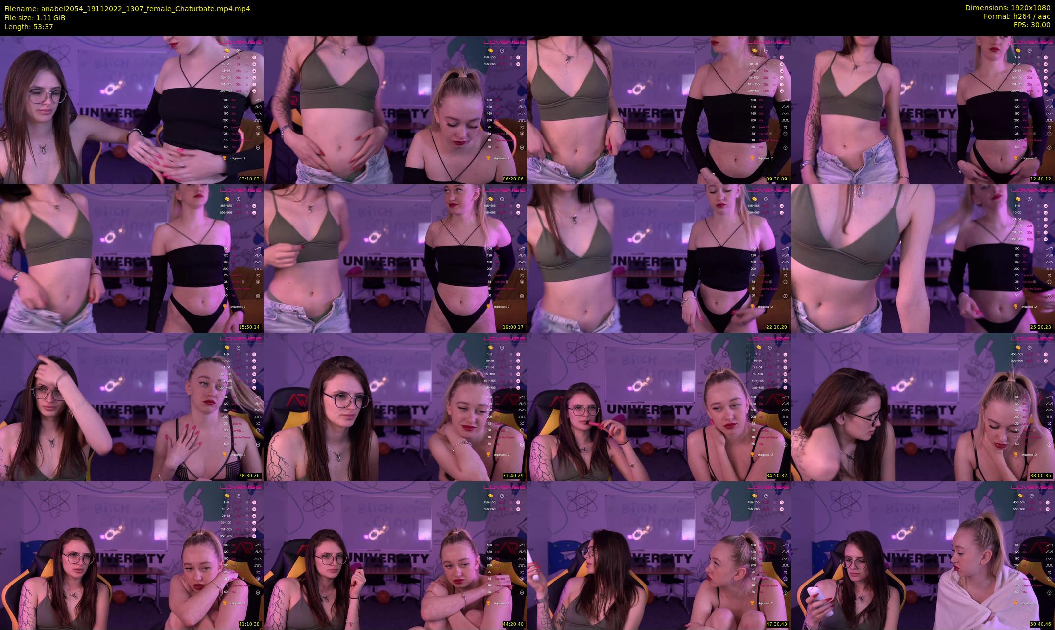 anabel2054 — 54 minute Chaturbate female cam show recording, 1080p, Nov 19, 2022