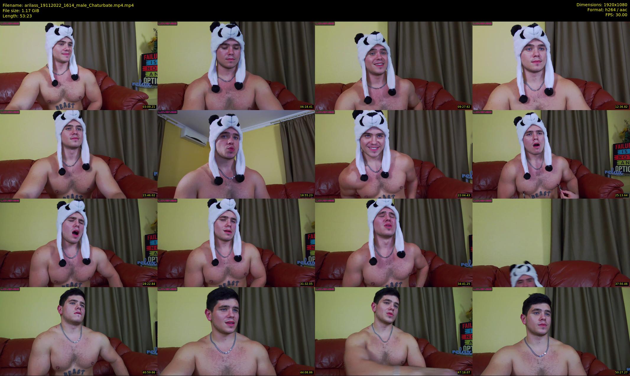 arilass — 54 minute Chaturbate male cam show recording, 1080p, Nov 19, 2022