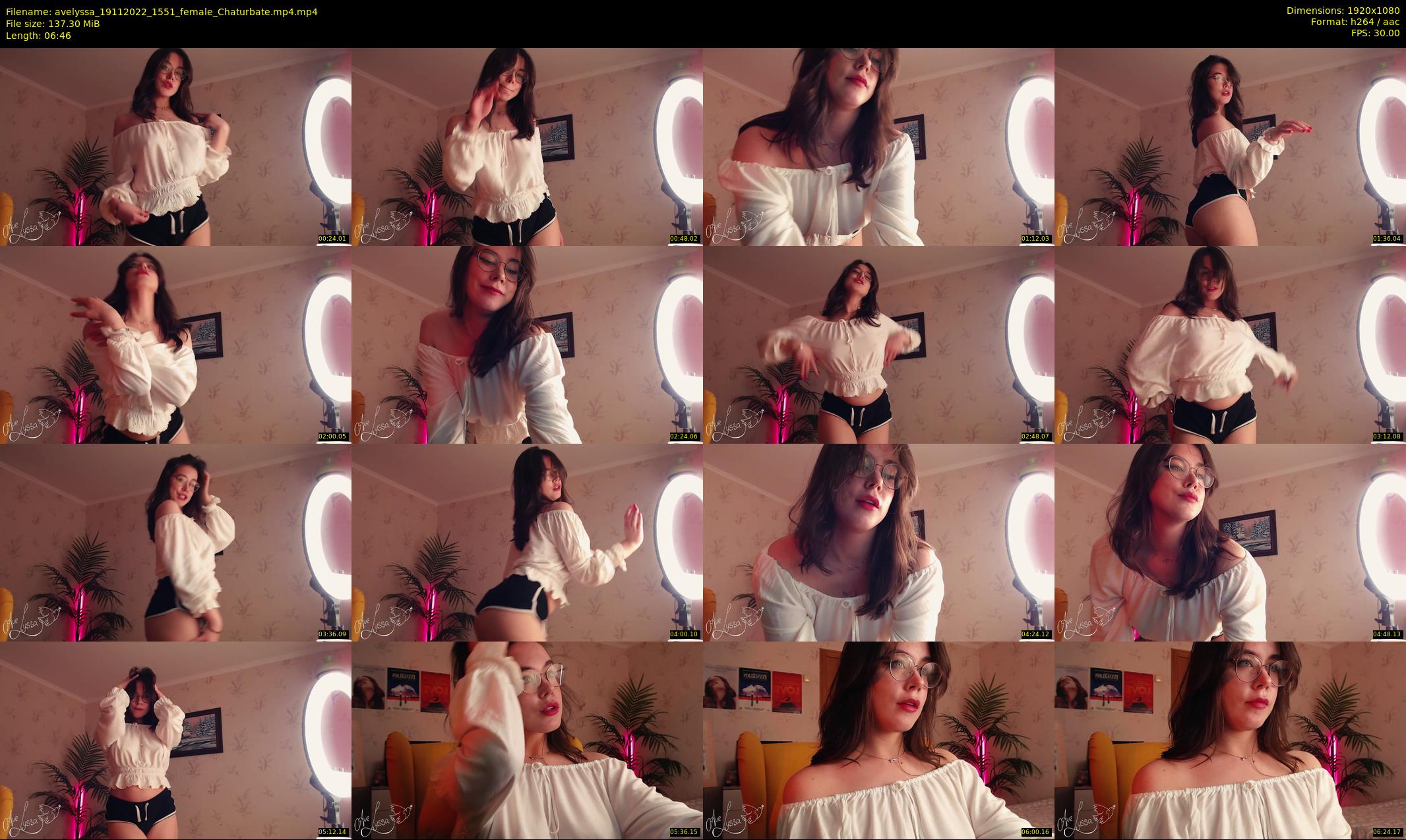 avelyssa — 7 minute Chaturbate female cam show recording, 1080p, Nov 19, 2022