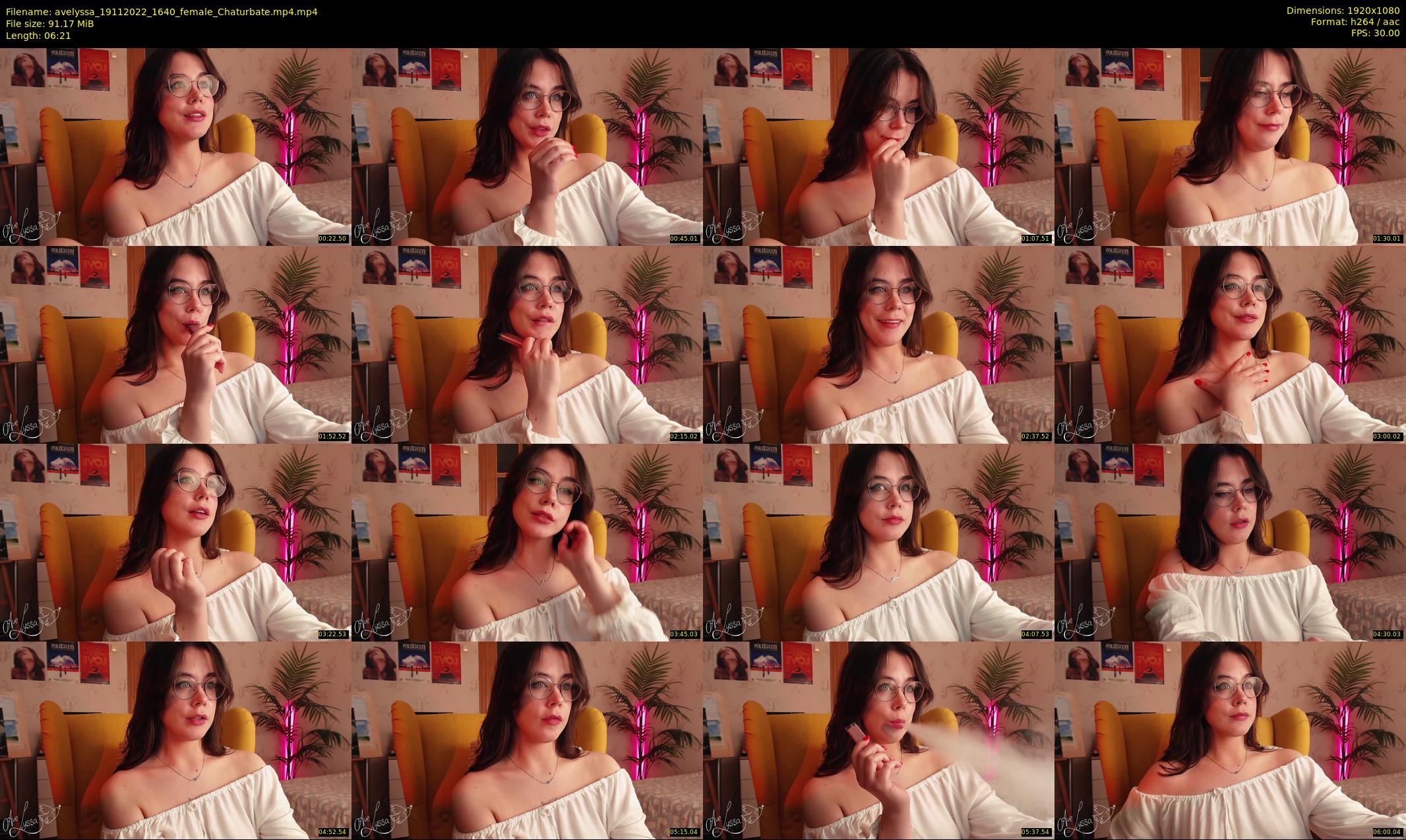avelyssa — 7 minute Chaturbate female cam show recording, 1080p, Nov 19, 2022