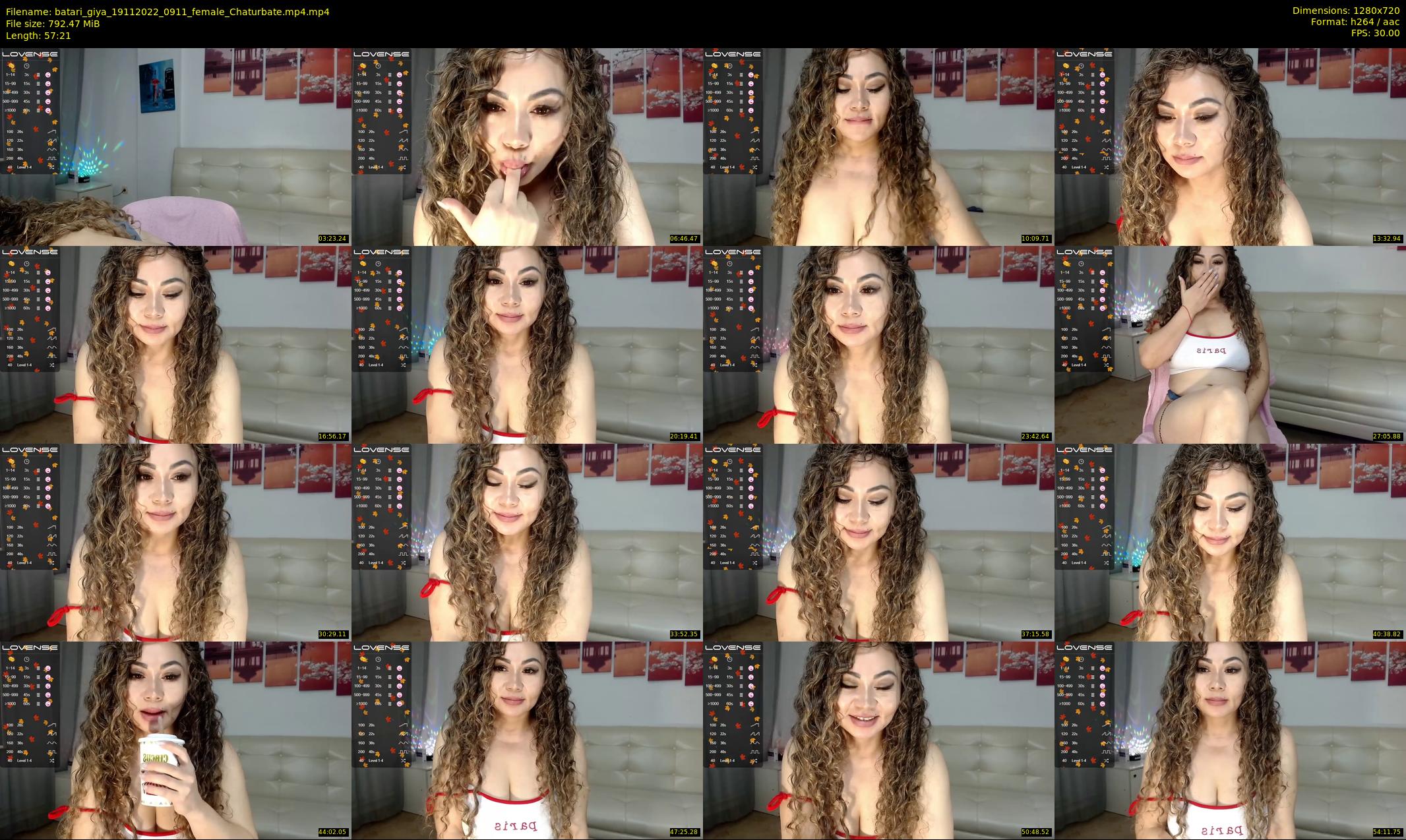 batari_giya — 58 minute Chaturbate female cam show recording, 720p, Nov 19, 2022