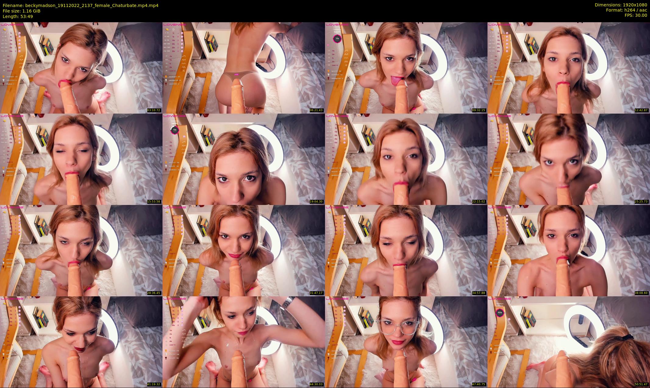beckymadson — 54 minute Chaturbate female cam show recording, 1080p, Nov 19, 2022