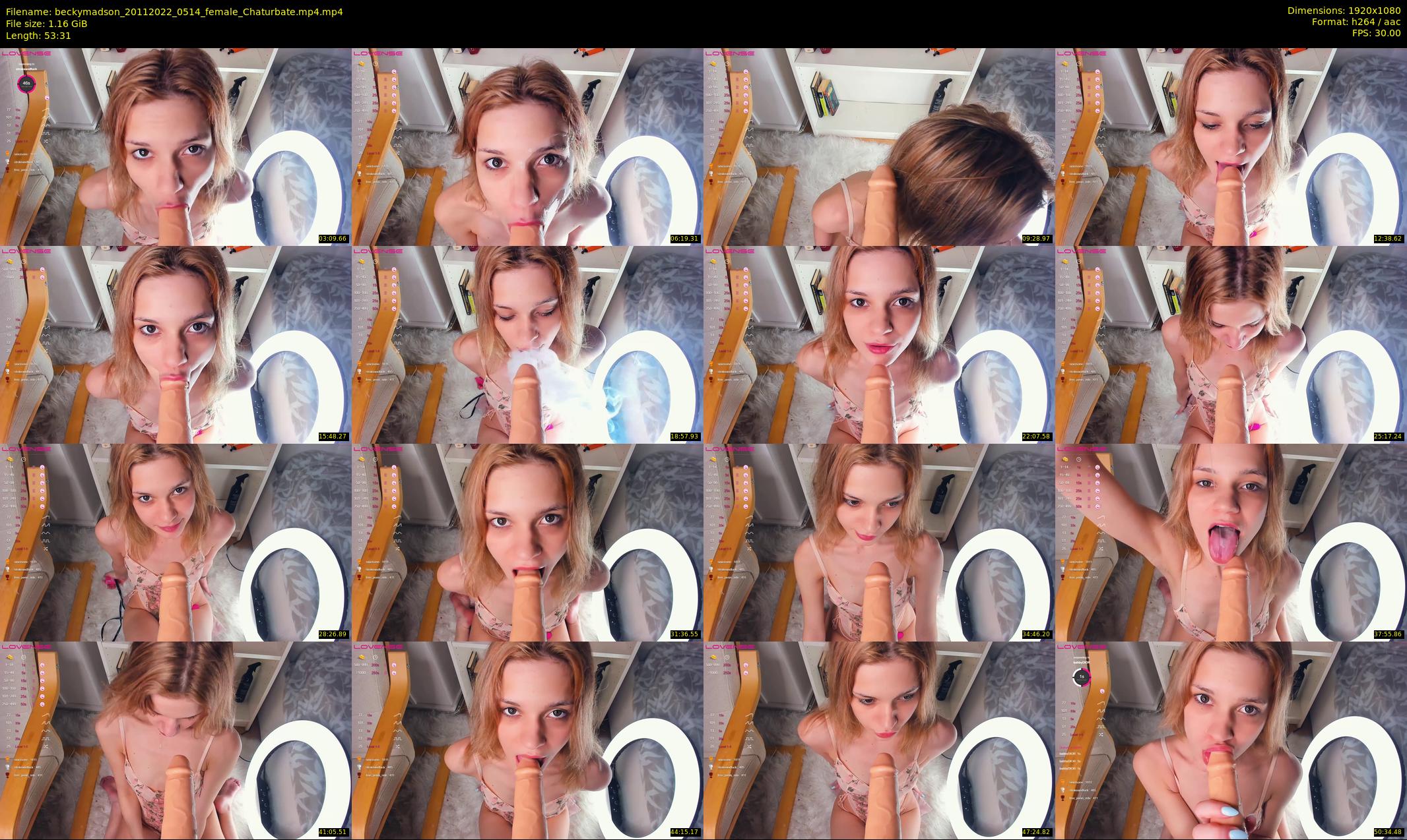beckymadson — 54 minute Chaturbate female cam show recording, 1080p, Nov 20, 2022