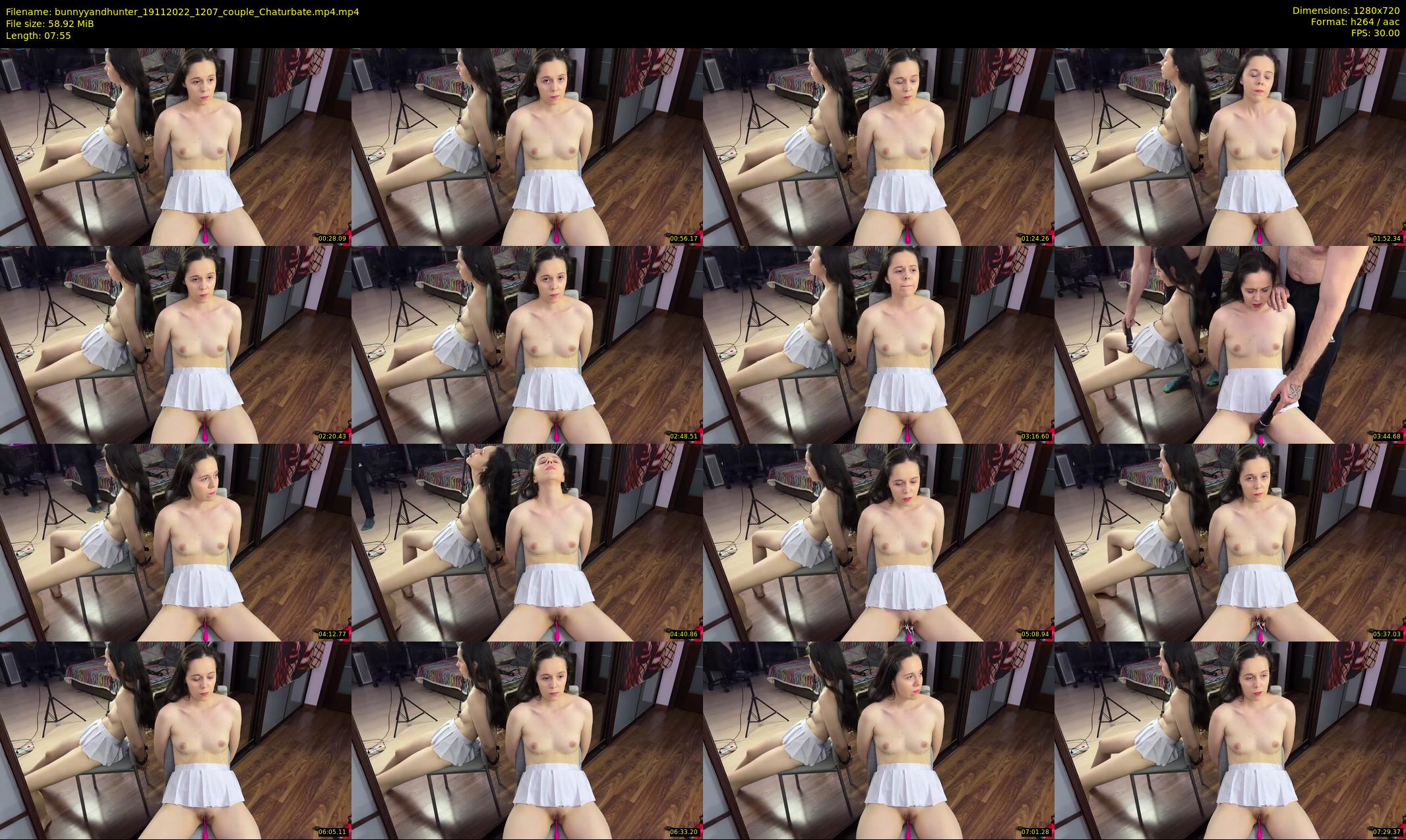 bunnyyandhunter — 8 minute Chaturbate couple cam show recording, 720p, Nov 19, 2022