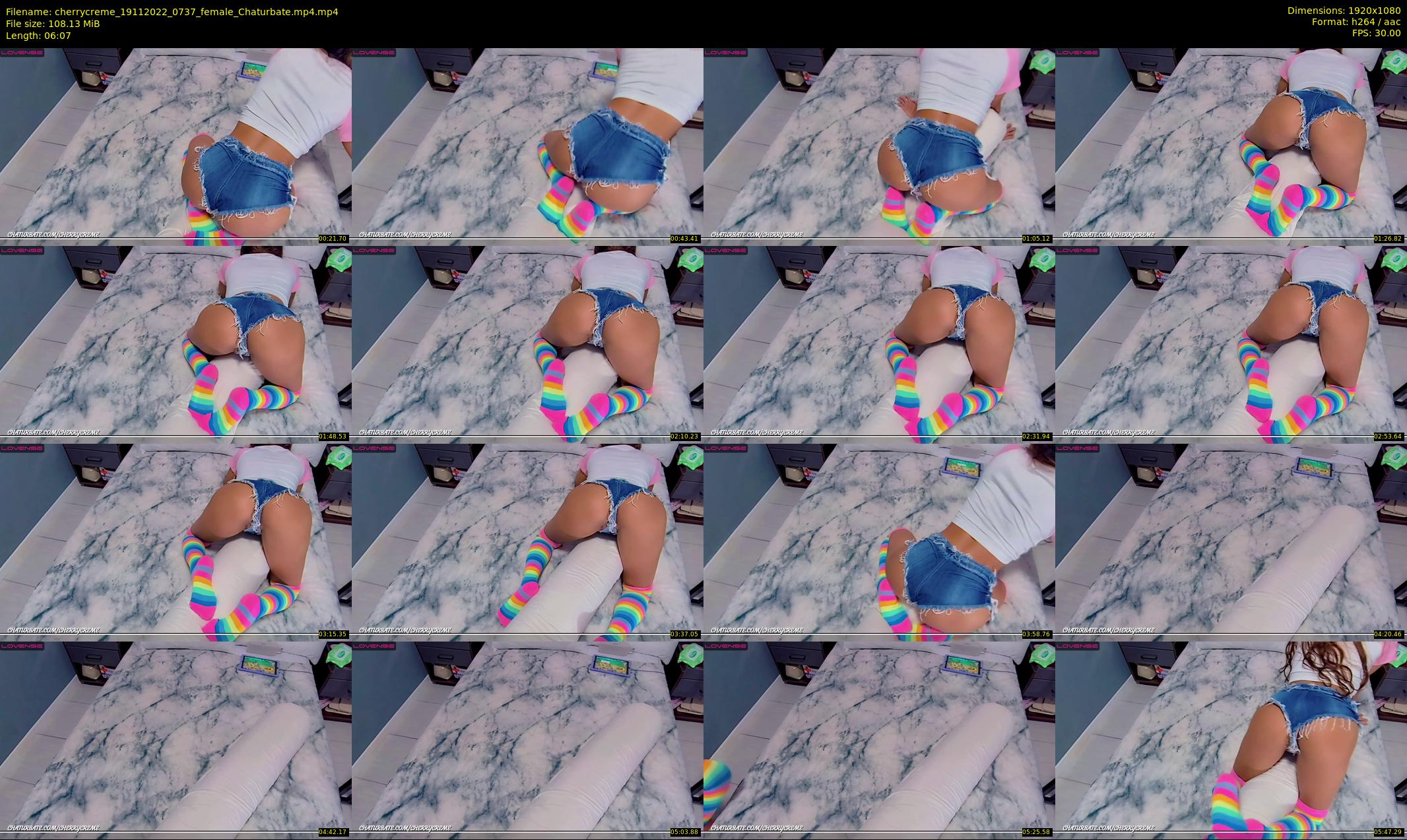 cherrycreme — 7 minute Chaturbate female cam show recording, 1080p, Nov 19, 2022