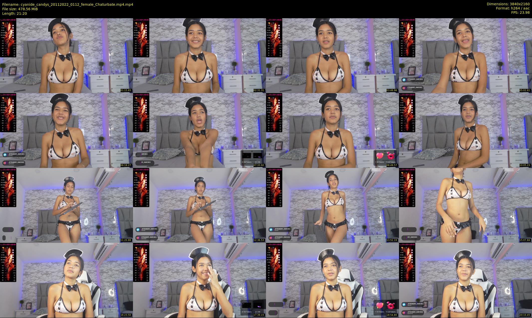 cyanide_candys — 22 minute Chaturbate female cam show recording, 4K, Nov 20, 2022