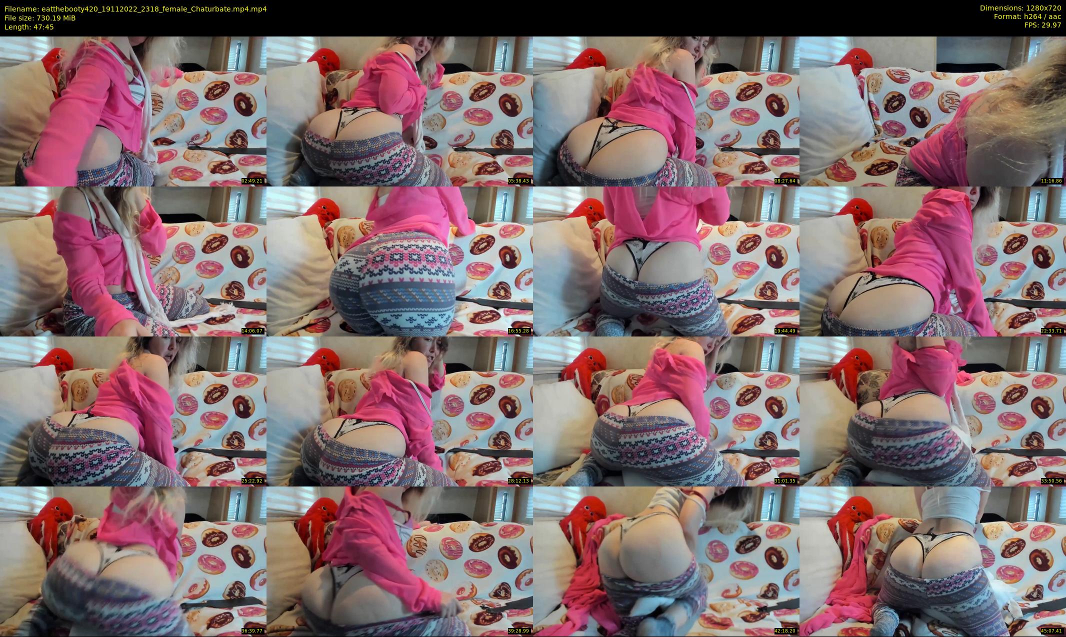 eatthebooty420 — 48 minute Chaturbate female cam show recording, 720p, Nov 19, 2022
