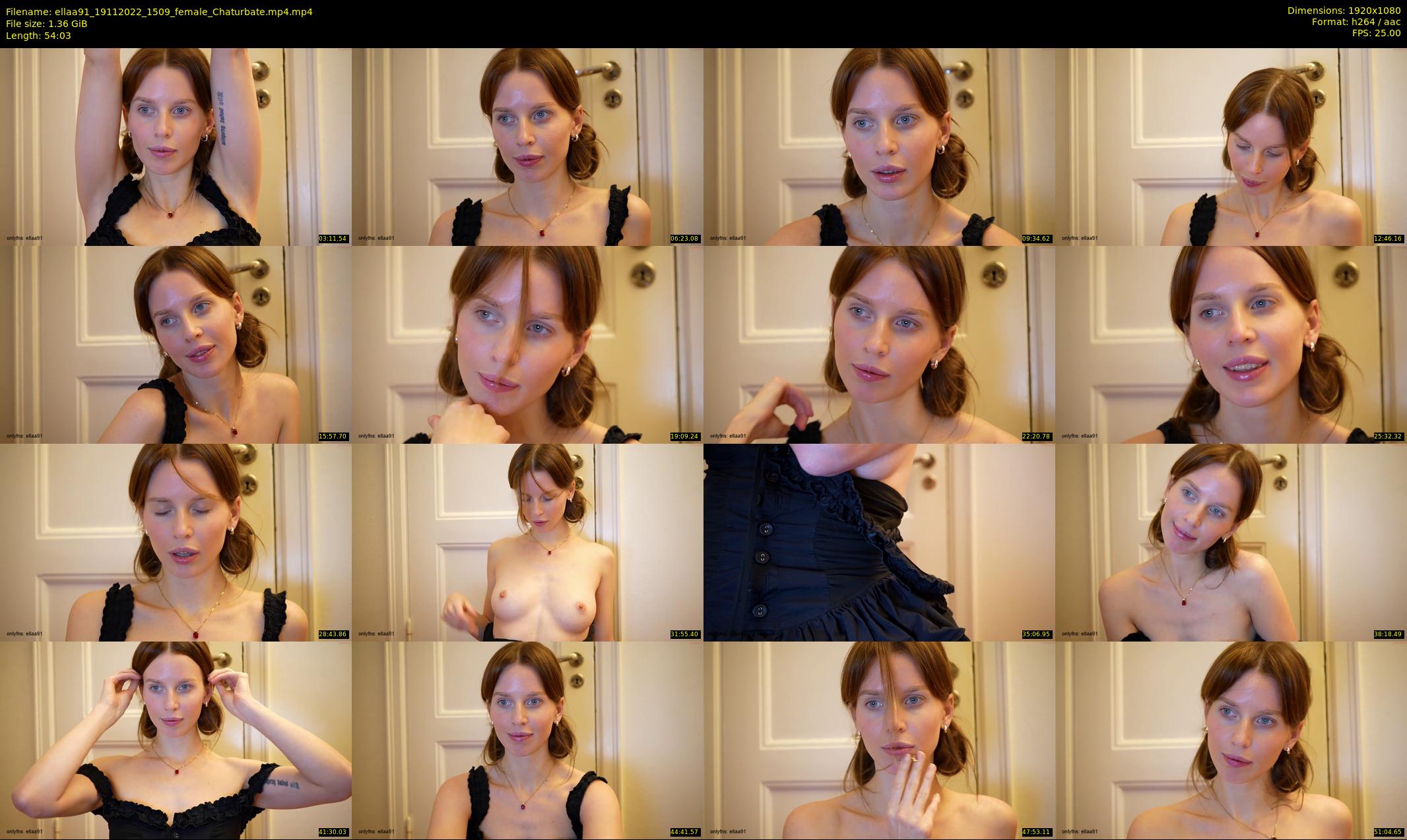 ellaa91 — 55 minute Chaturbate female cam show recording, 1080p, Nov 19, 2022