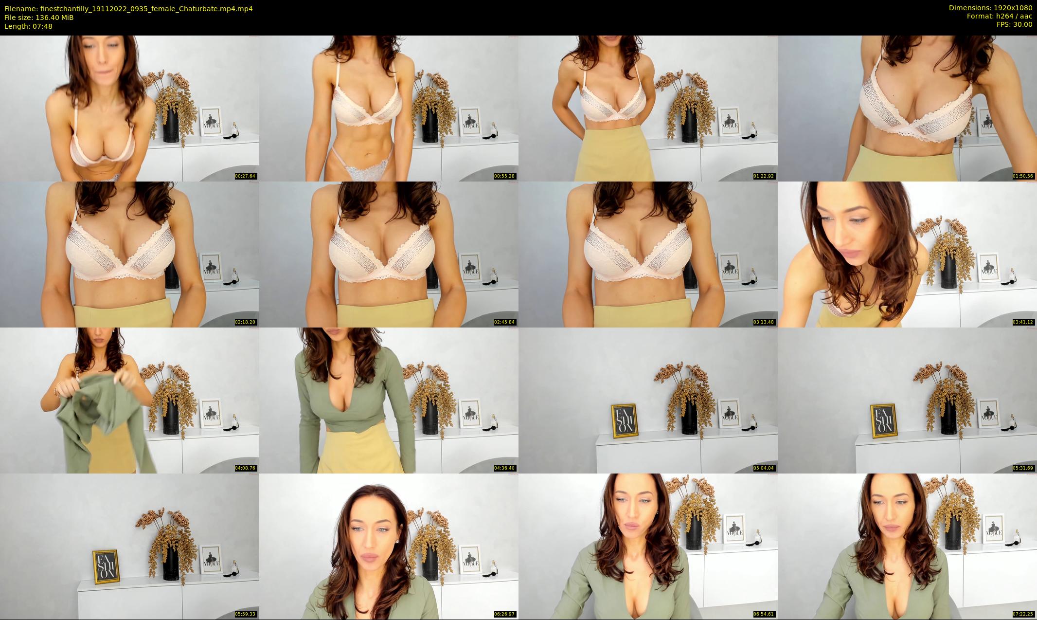 finestchantilly — 8 minute Chaturbate female cam show recording, 1080p, Nov 19, 2022