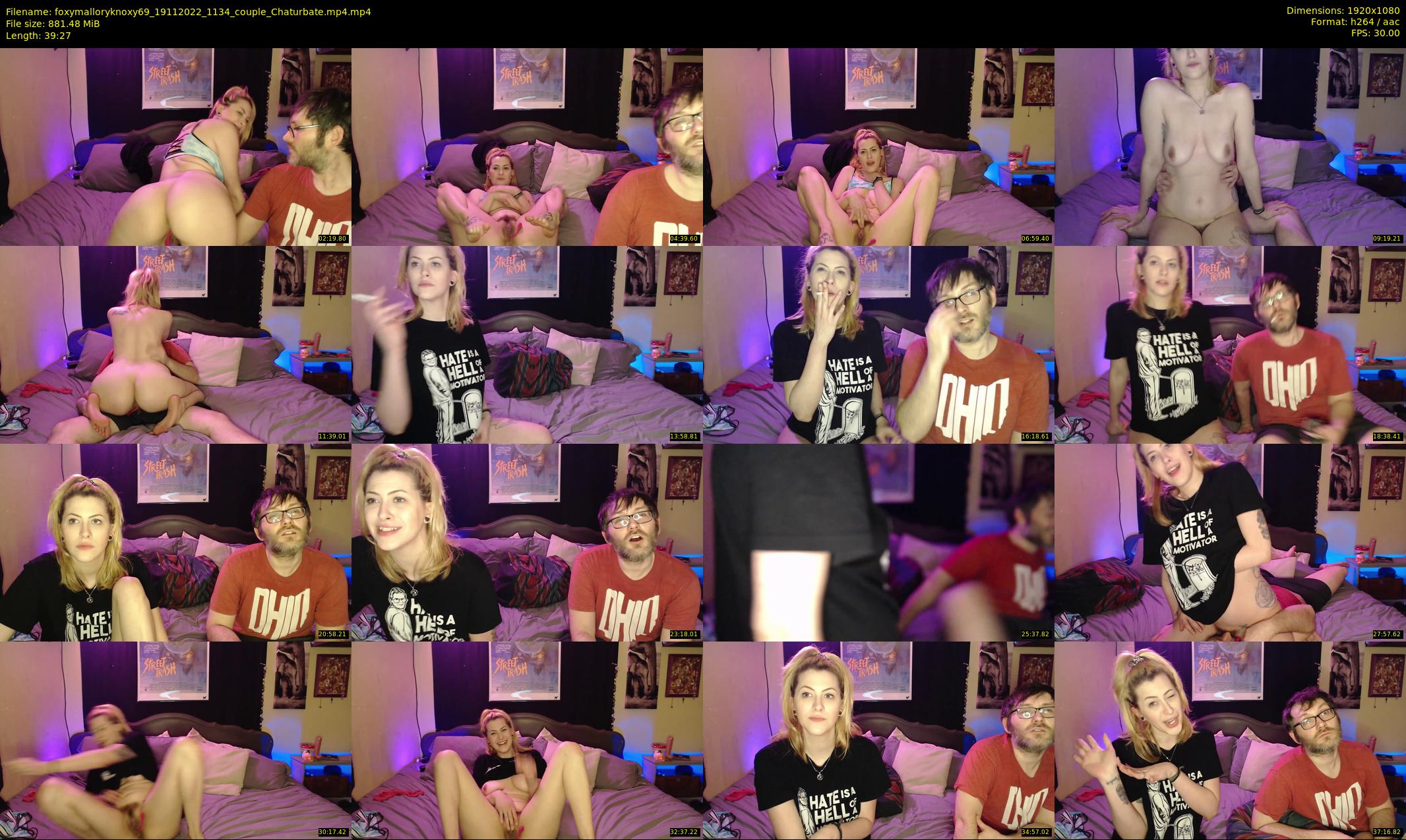 foxymalloryknoxy69 — 40 minute Chaturbate couple cam show recording, 1080p, Nov 19, 2022