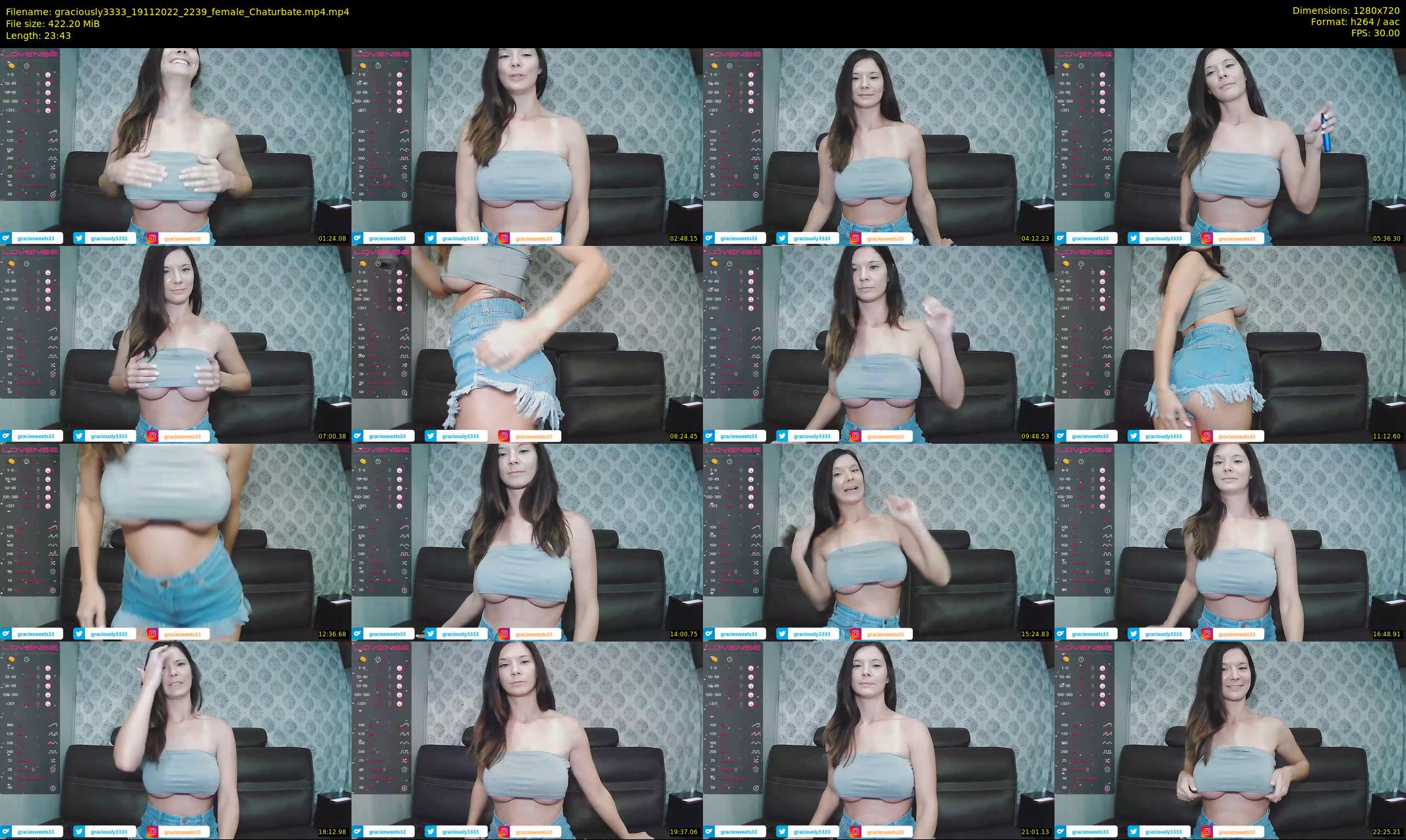 graciously3333 — 24 minute Chaturbate female cam show recording, 720p, Nov 19, 2022