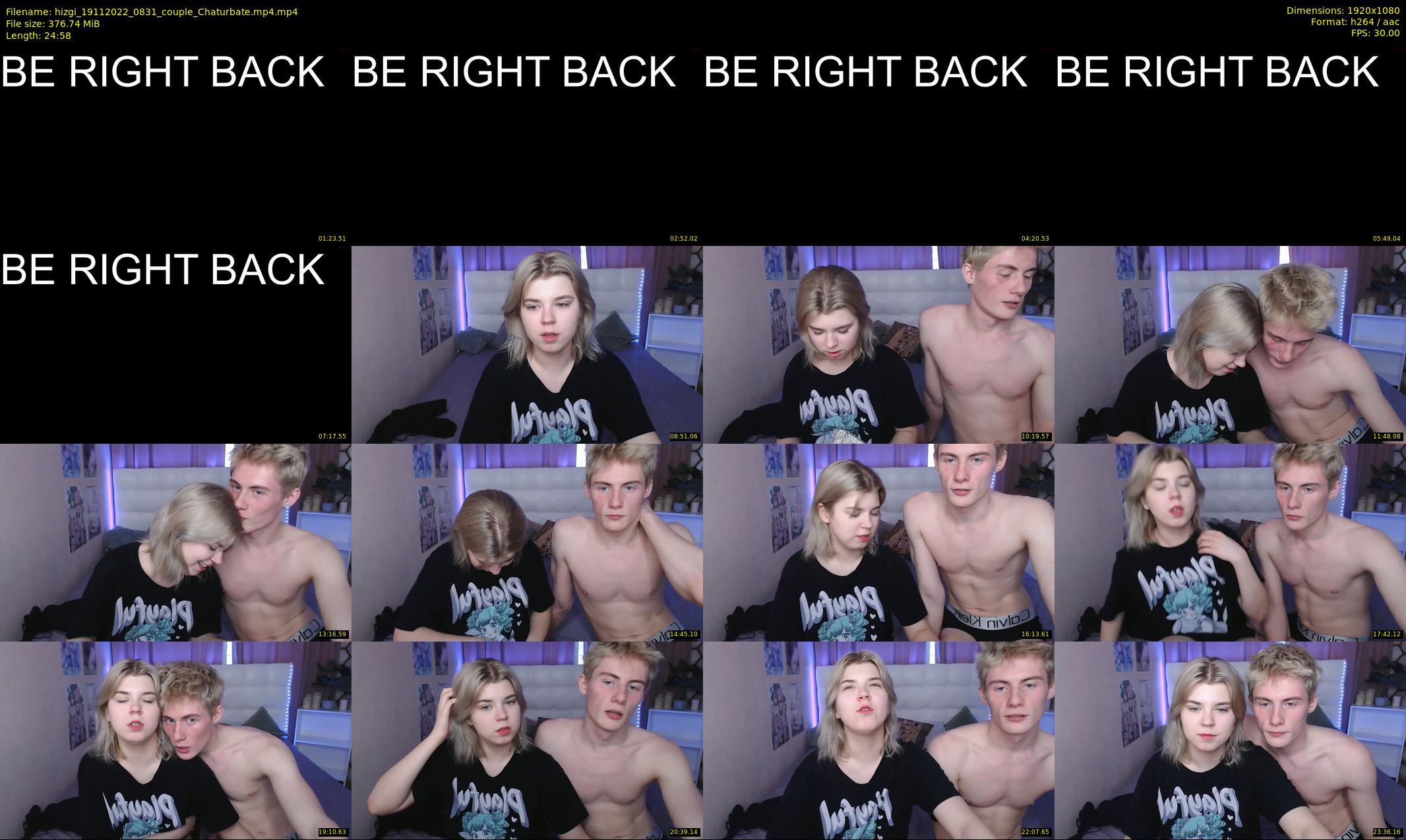 hizgi — 25 minute Chaturbate couple cam show recording, 1080p, Nov 19, 2022
