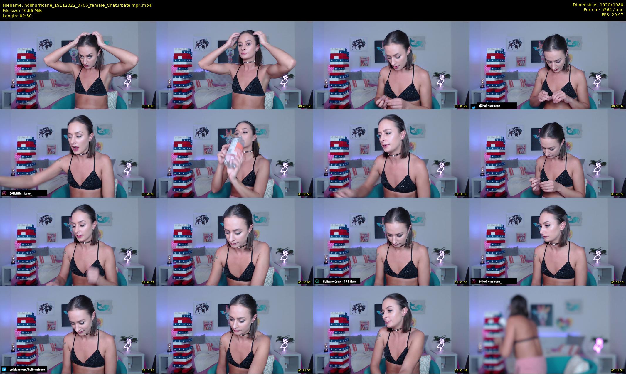 holihurricane — 3 minute Chaturbate female cam show recording, 1080p, Nov 19, 2022