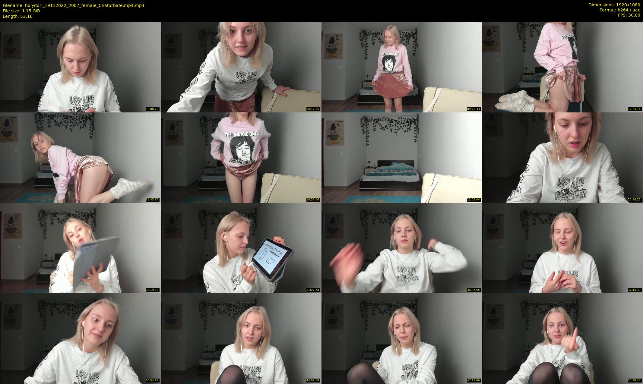 holydori — 54 minute Chaturbate female cam show recording, 1080p, Nov 19, 2022