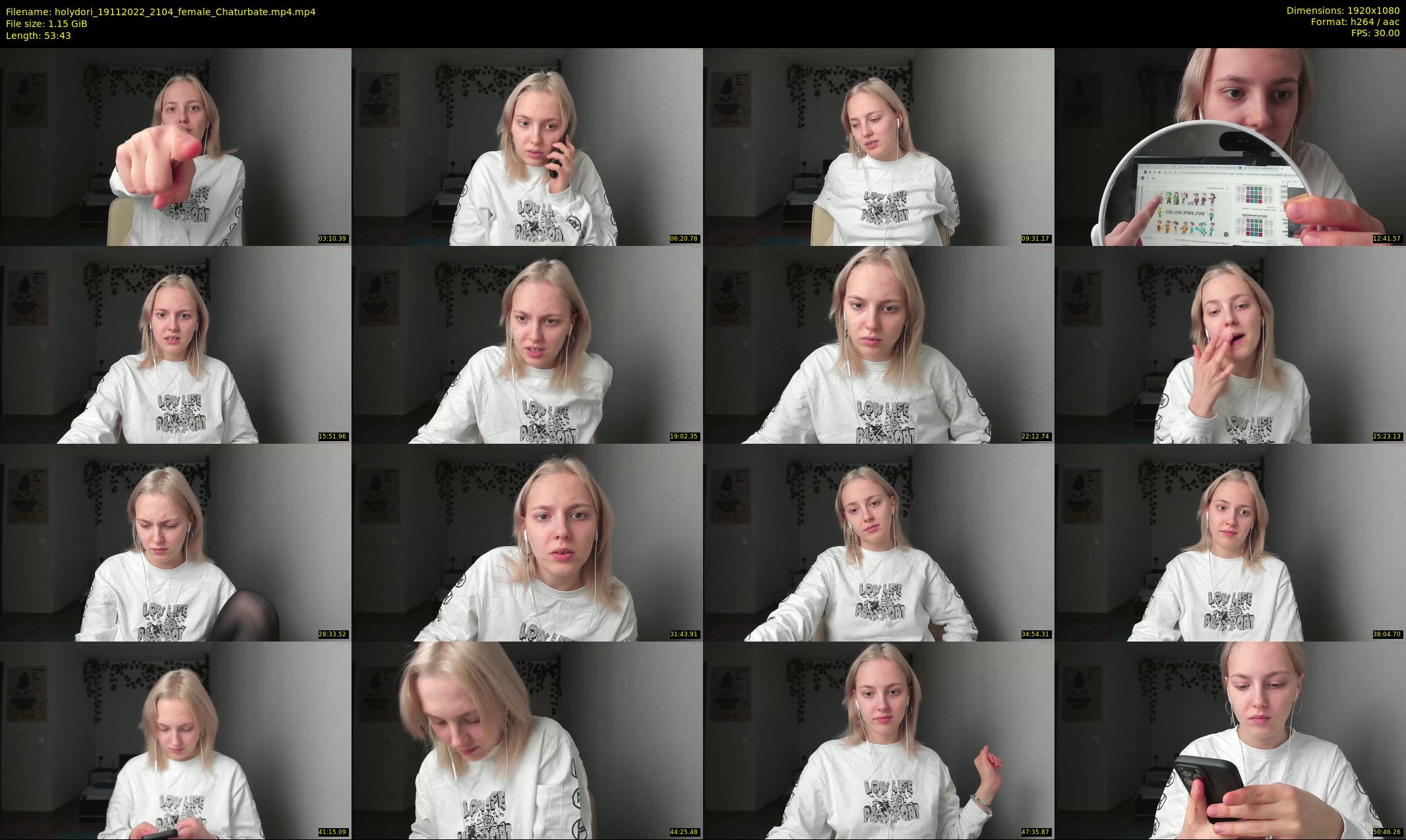 holydori — 54 minute Chaturbate female cam show recording, 1080p, Nov 19, 2022