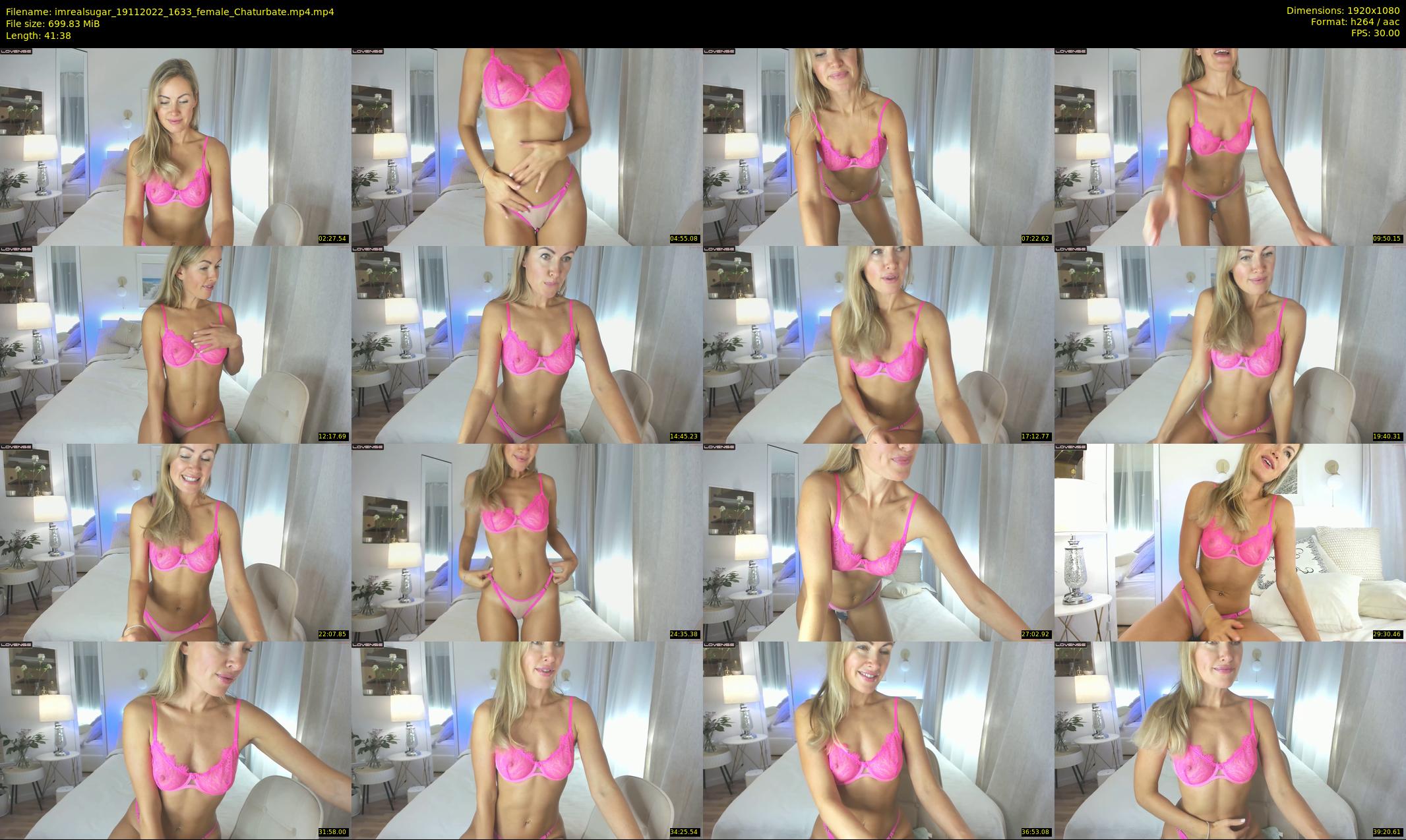 imrealsugar — 42 minute Chaturbate female cam show recording, 1080p, Nov 19, 2022