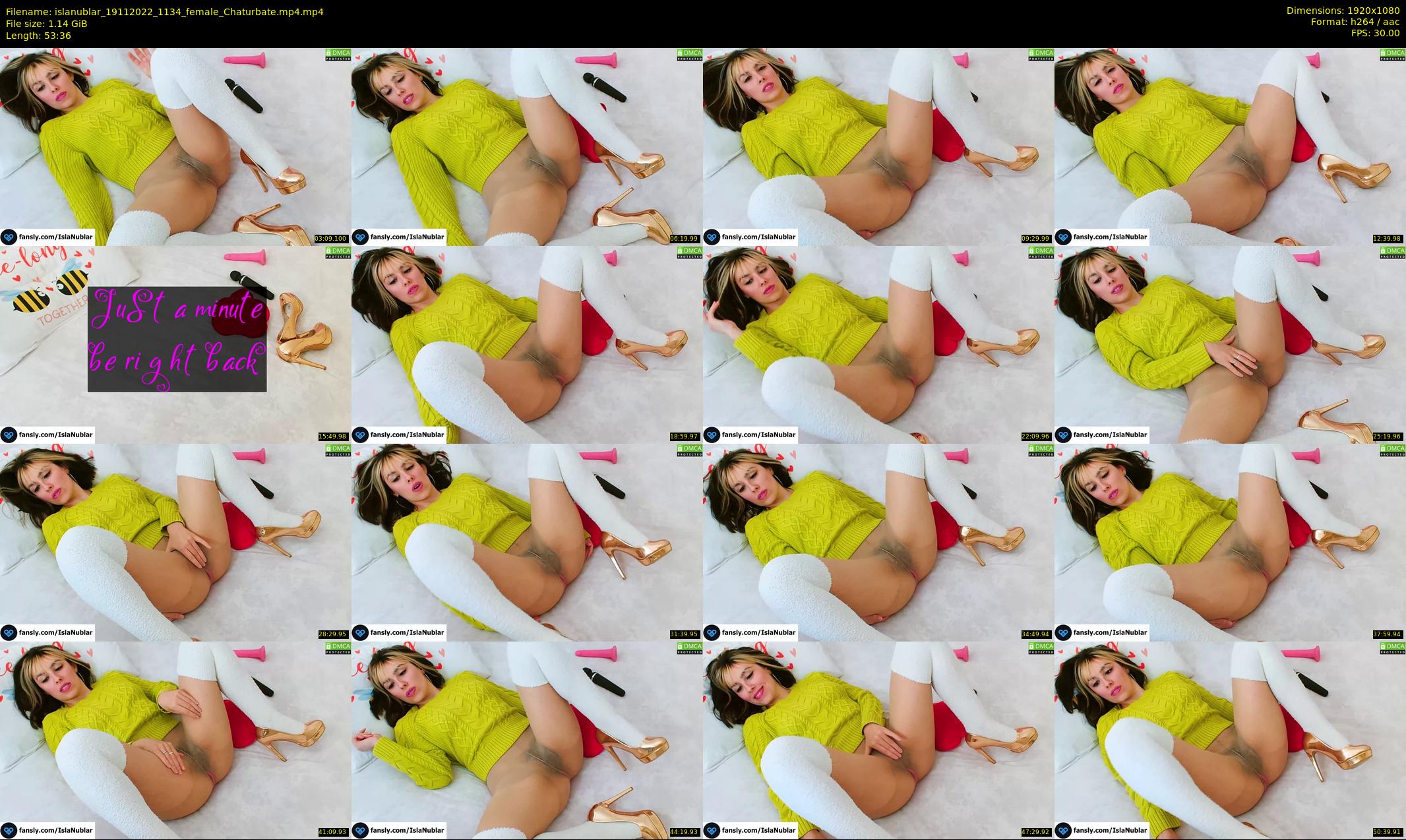 islanublar — 54 minute Chaturbate female cam show recording, 1080p, Nov 19, 2022